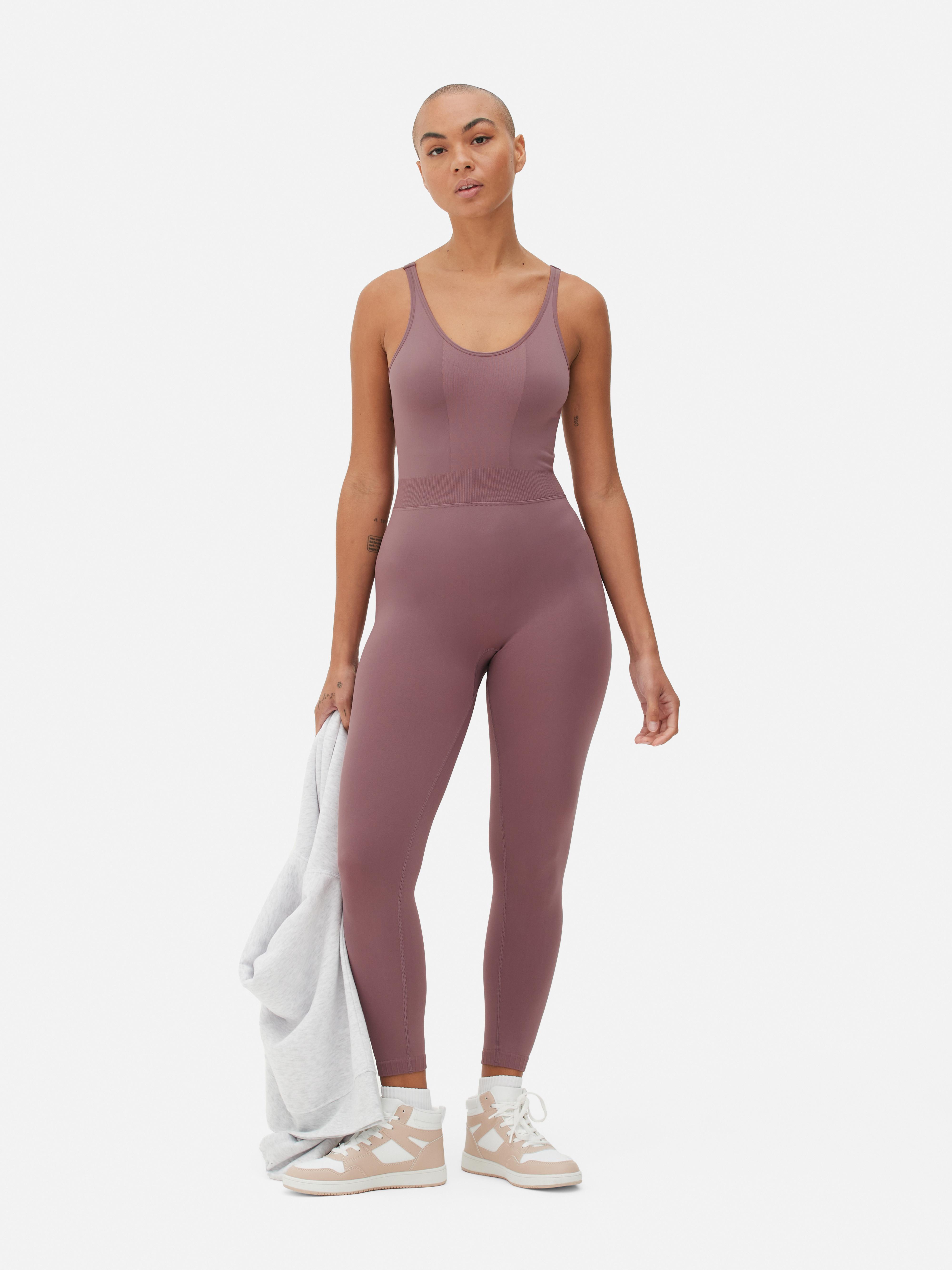 Paula Echevarría Seamless Performance Racerback Unitard Pink