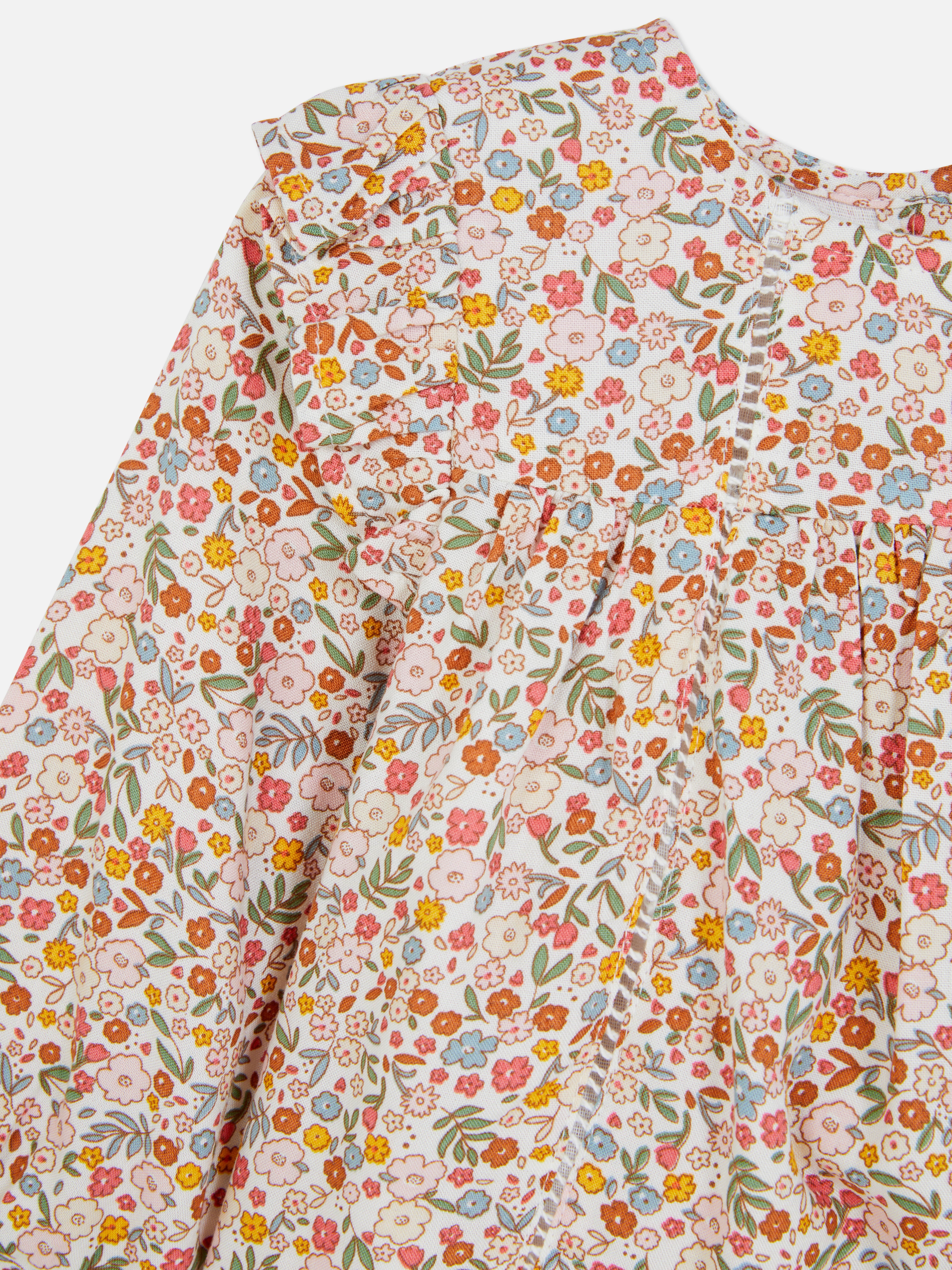 Floral Blouse and Trousers Set