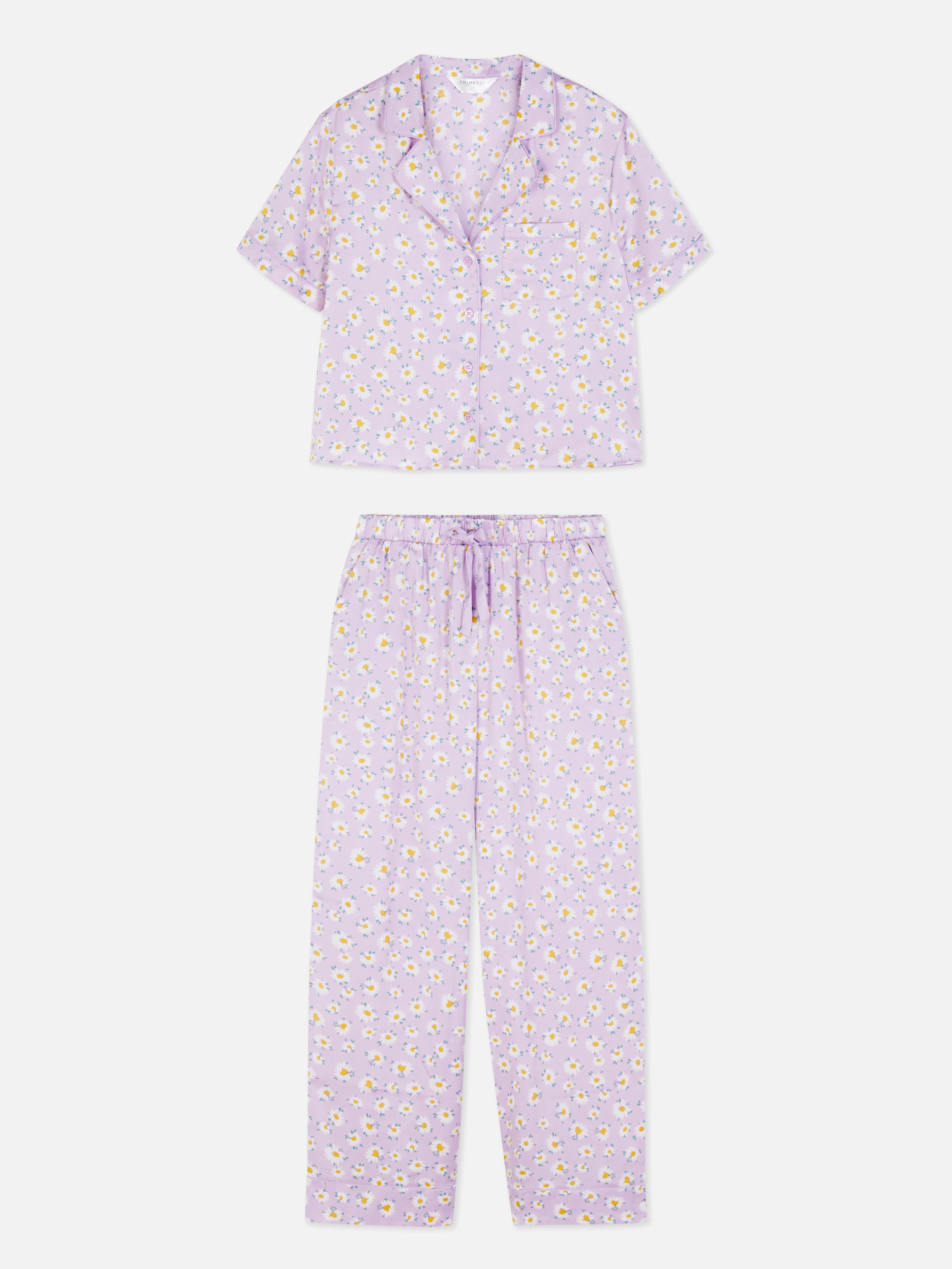 Pyjama en satin imprimé
