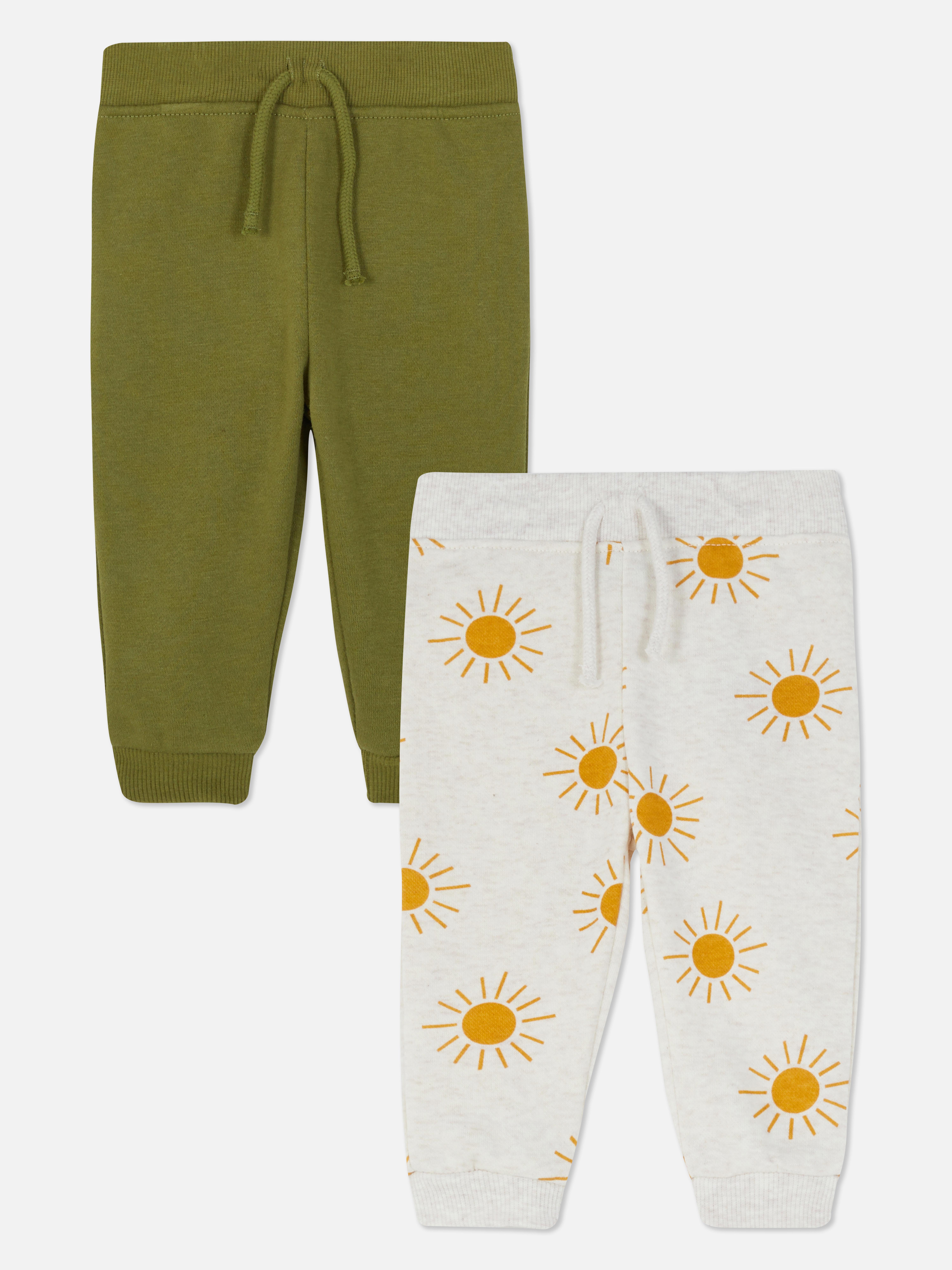 2pk Tie Waist Joggers