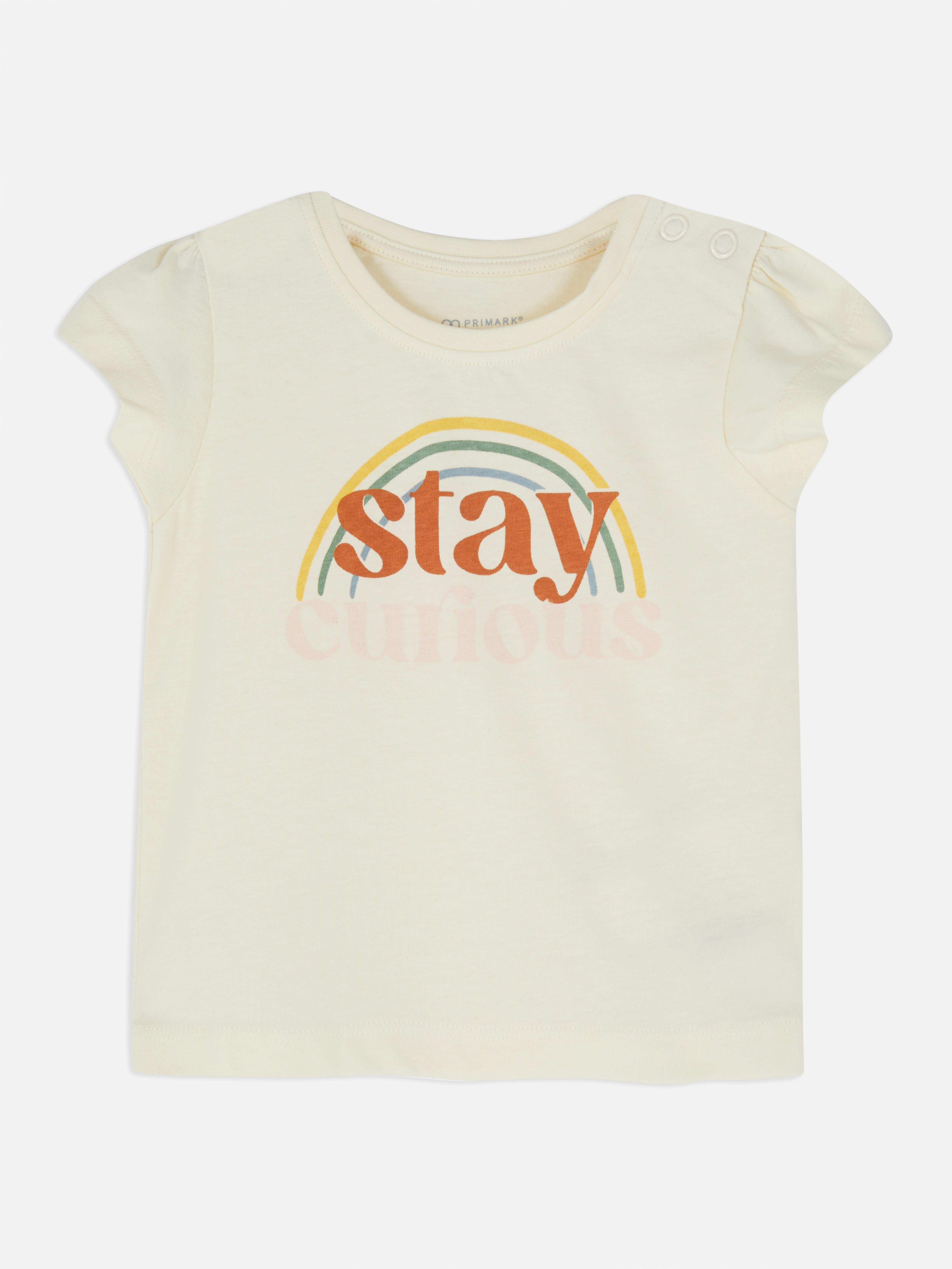 Rundhals-T-Shirt mit Muster