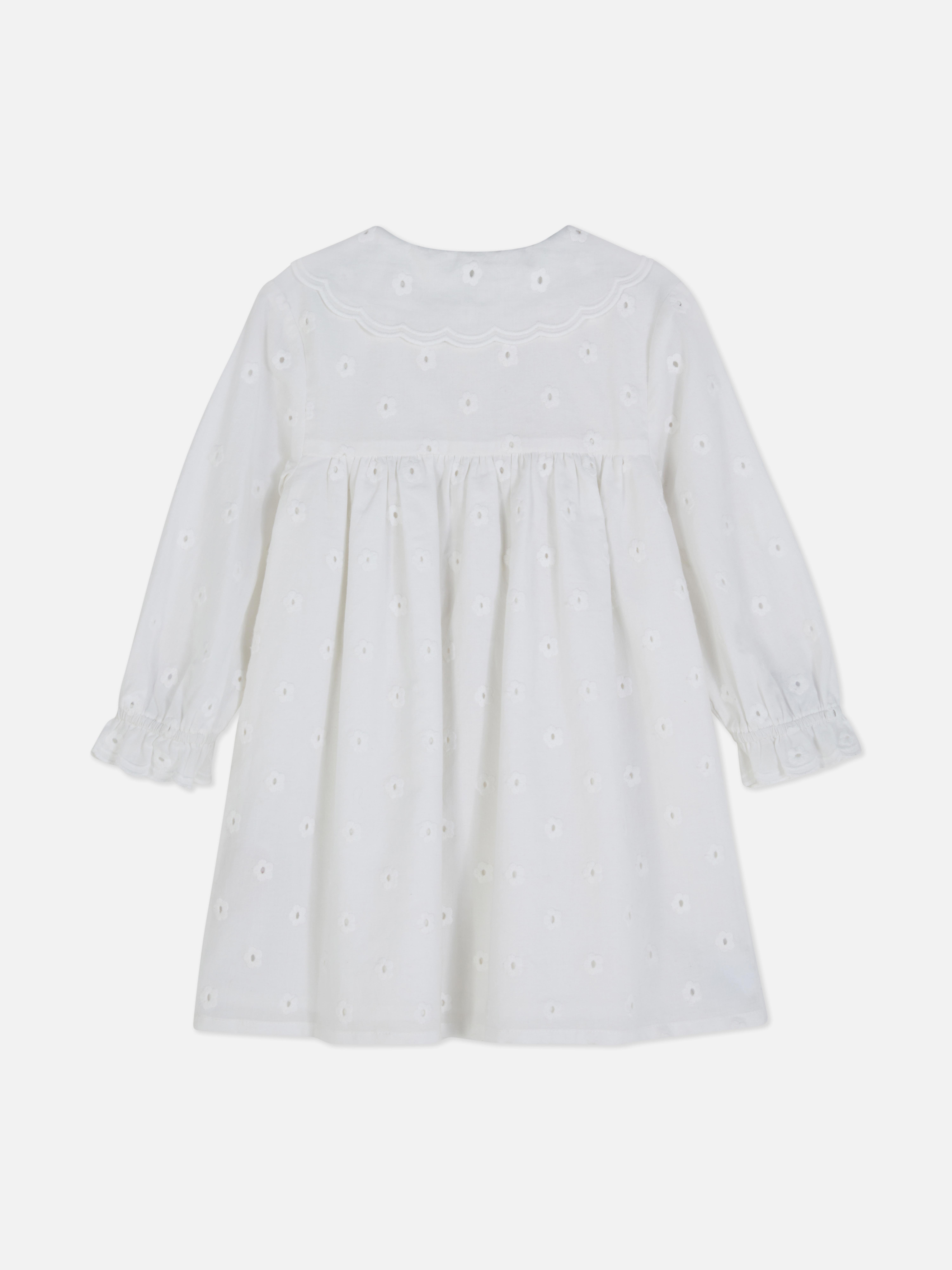 Long Sleeve Schiffli Dress