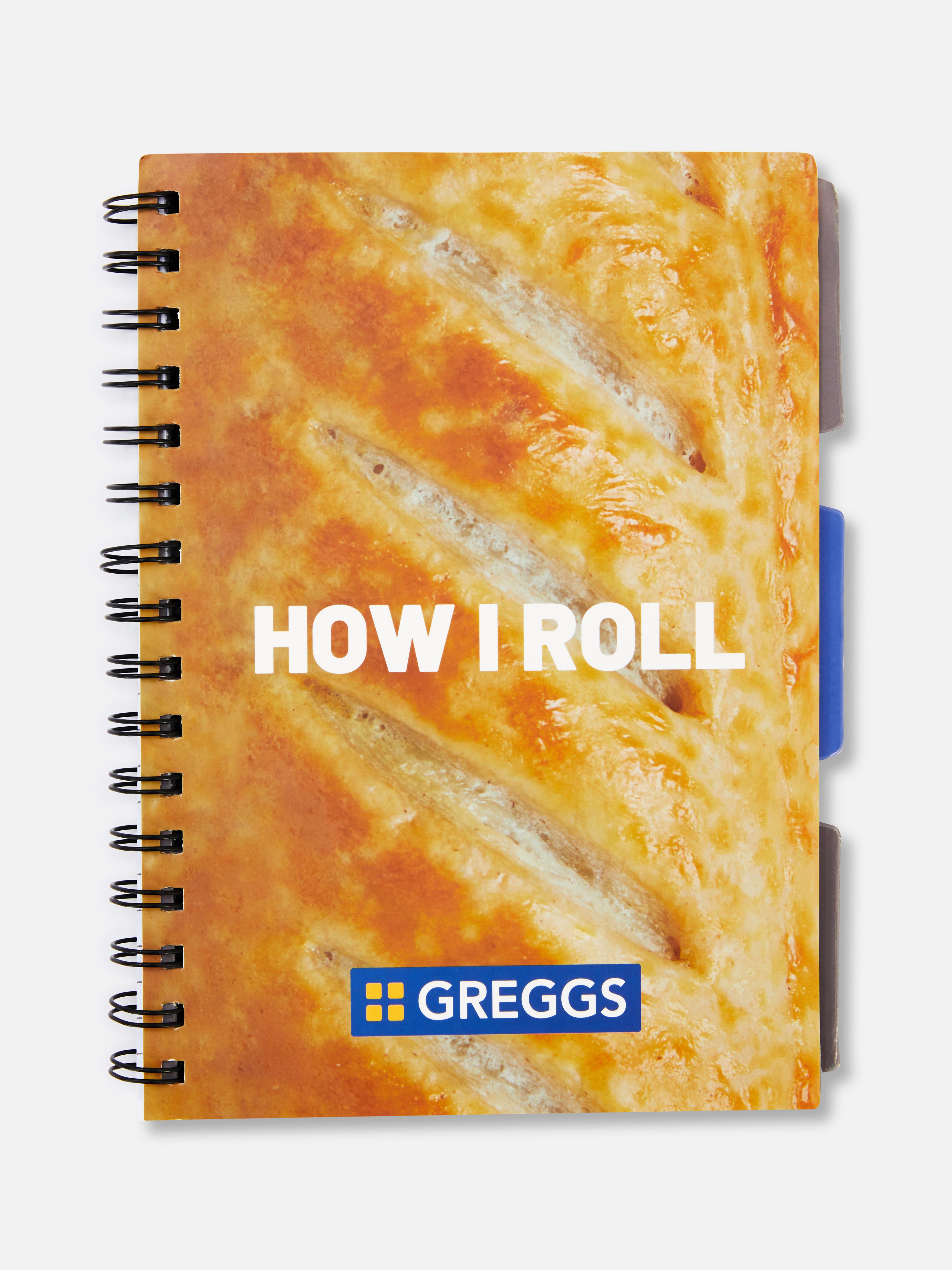 Greggs Sausage Roll Notebook Blue