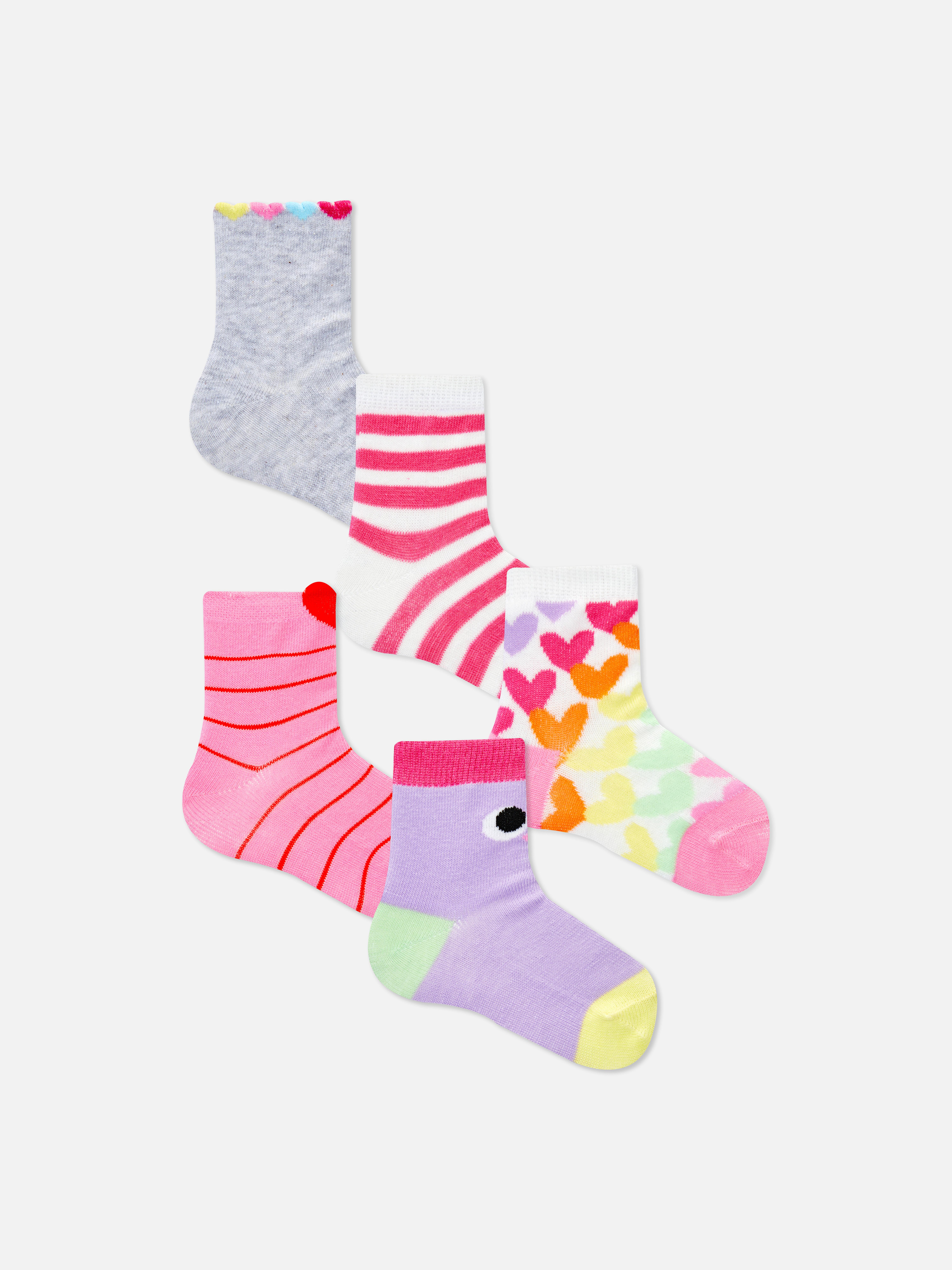 5pk Colourful Ankle Socks