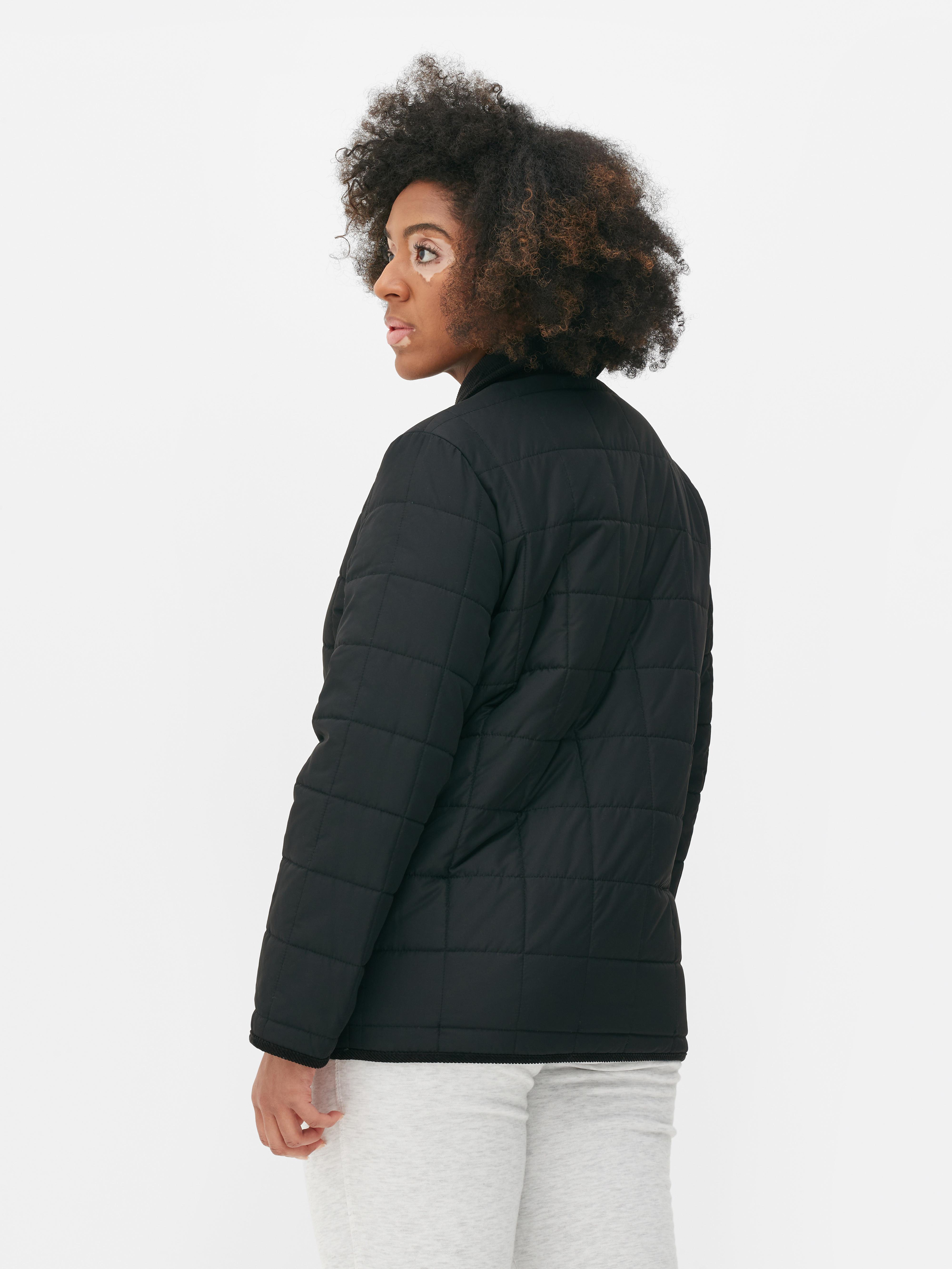 Cord Collar Padded Jacket