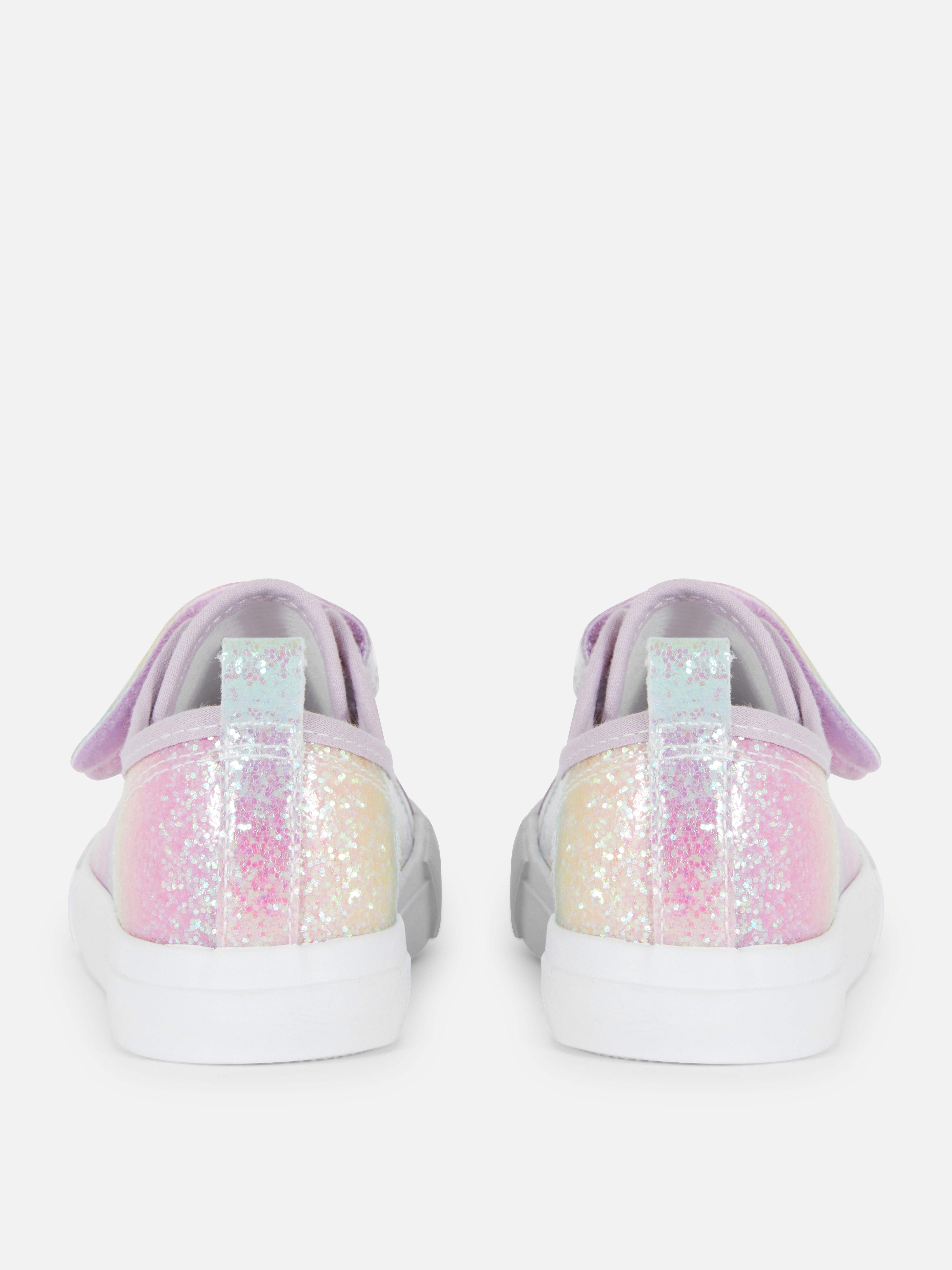 Ombré Glitter Low-Top Trainers