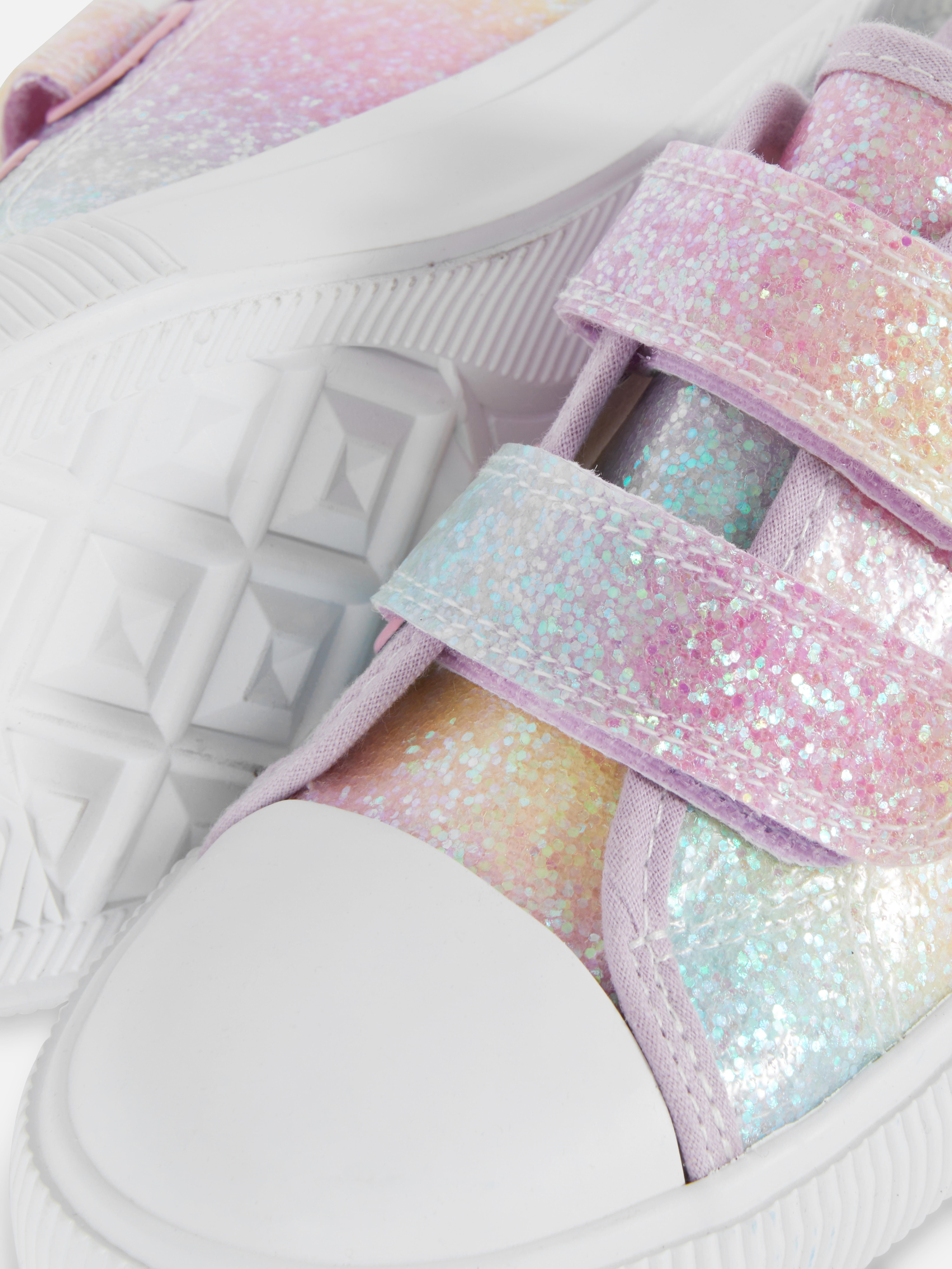 Ombré Glitter Low-Top Trainers