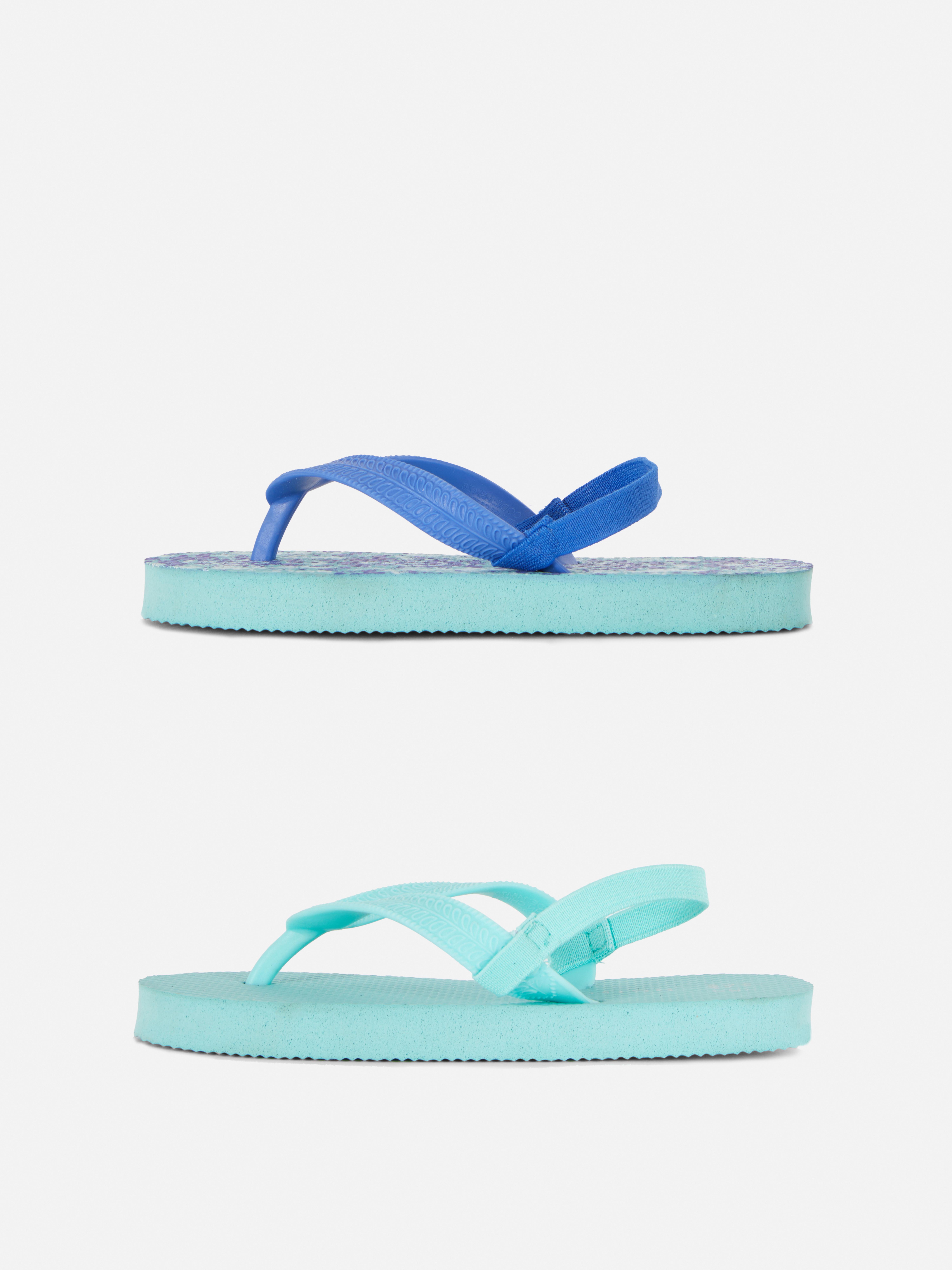 2pk Ankle Strap Flip Flops
