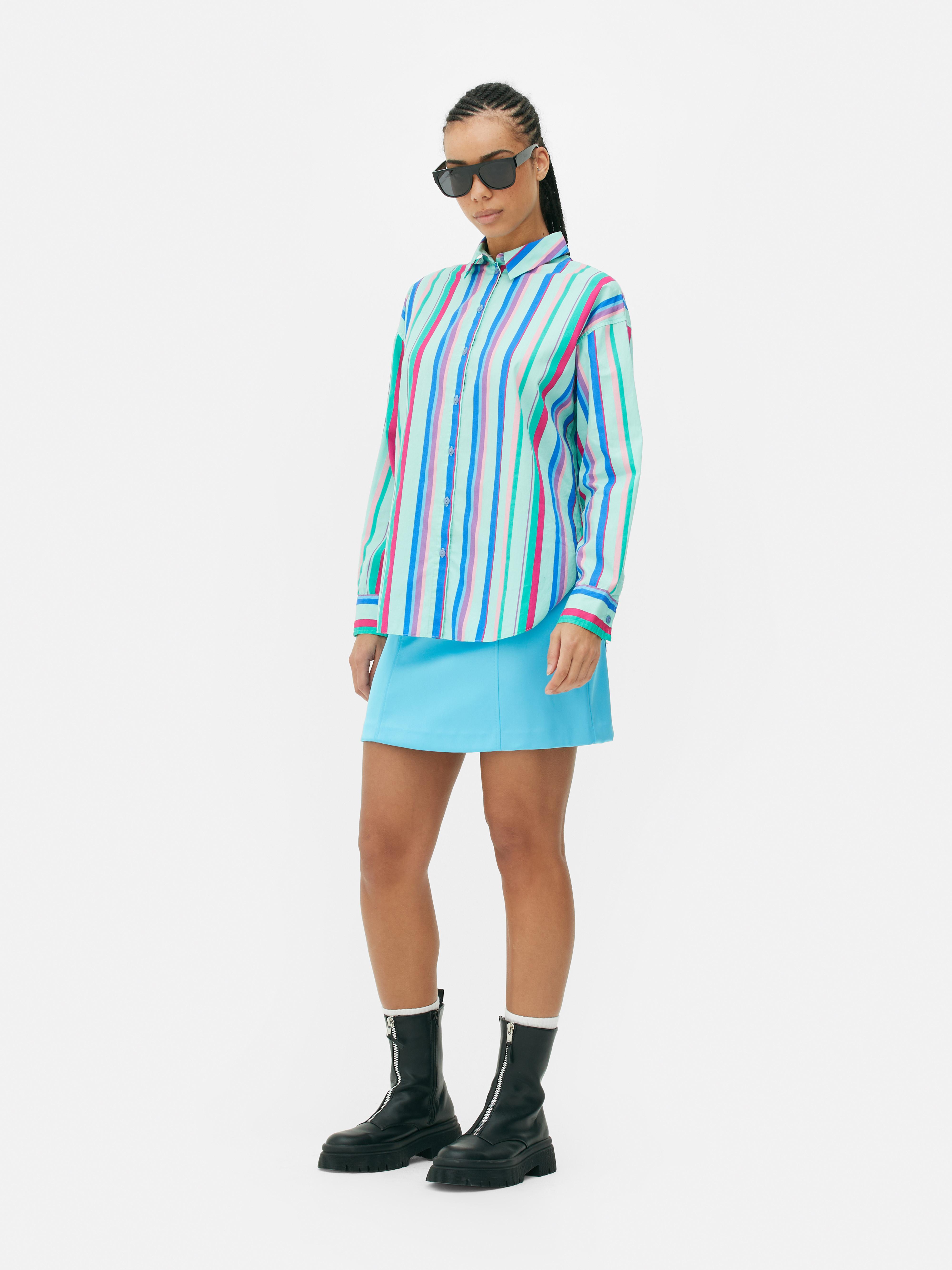 Multi Stripe Poplin Shirt