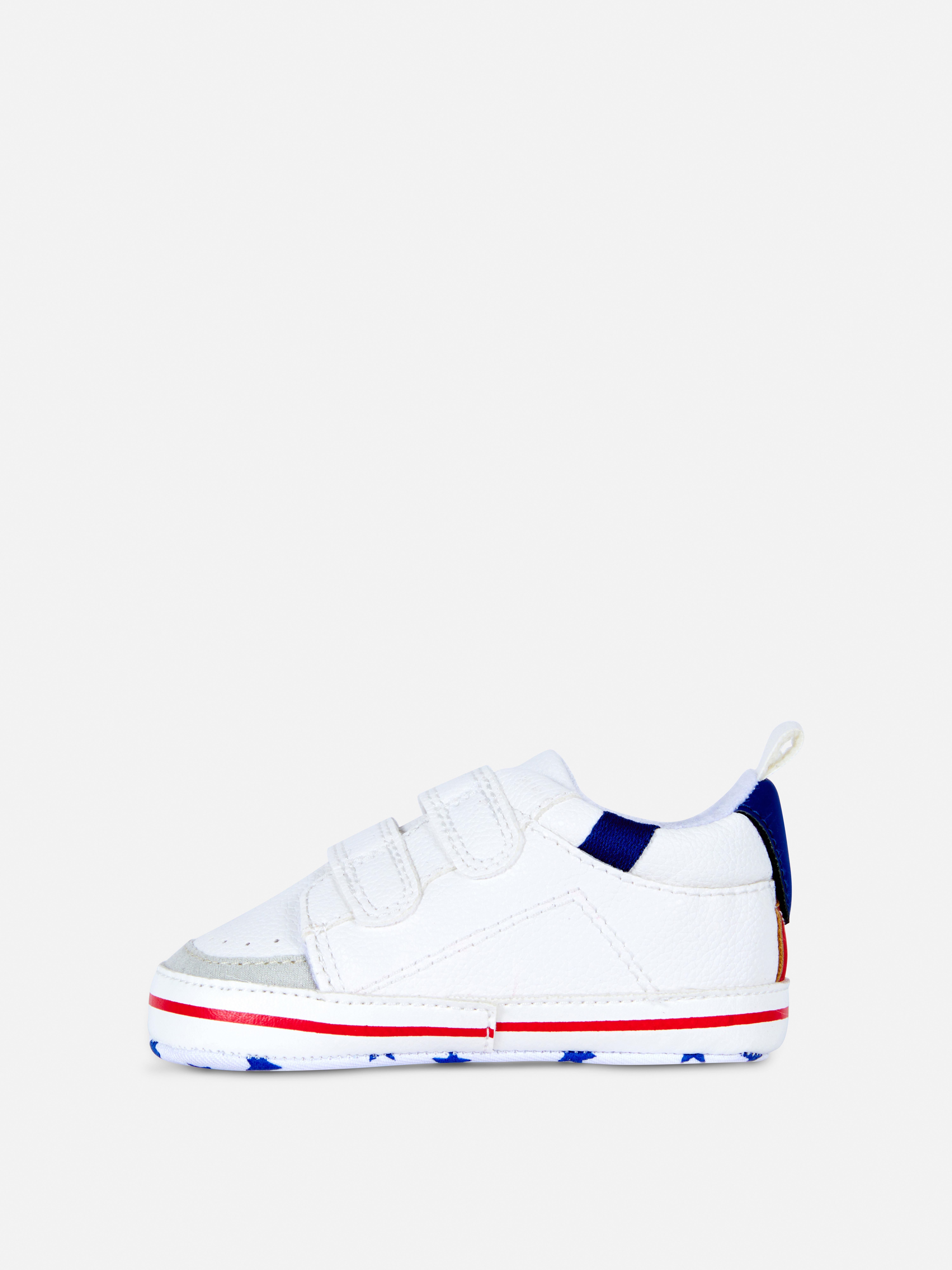 Faux Leather Low-Top Trainers