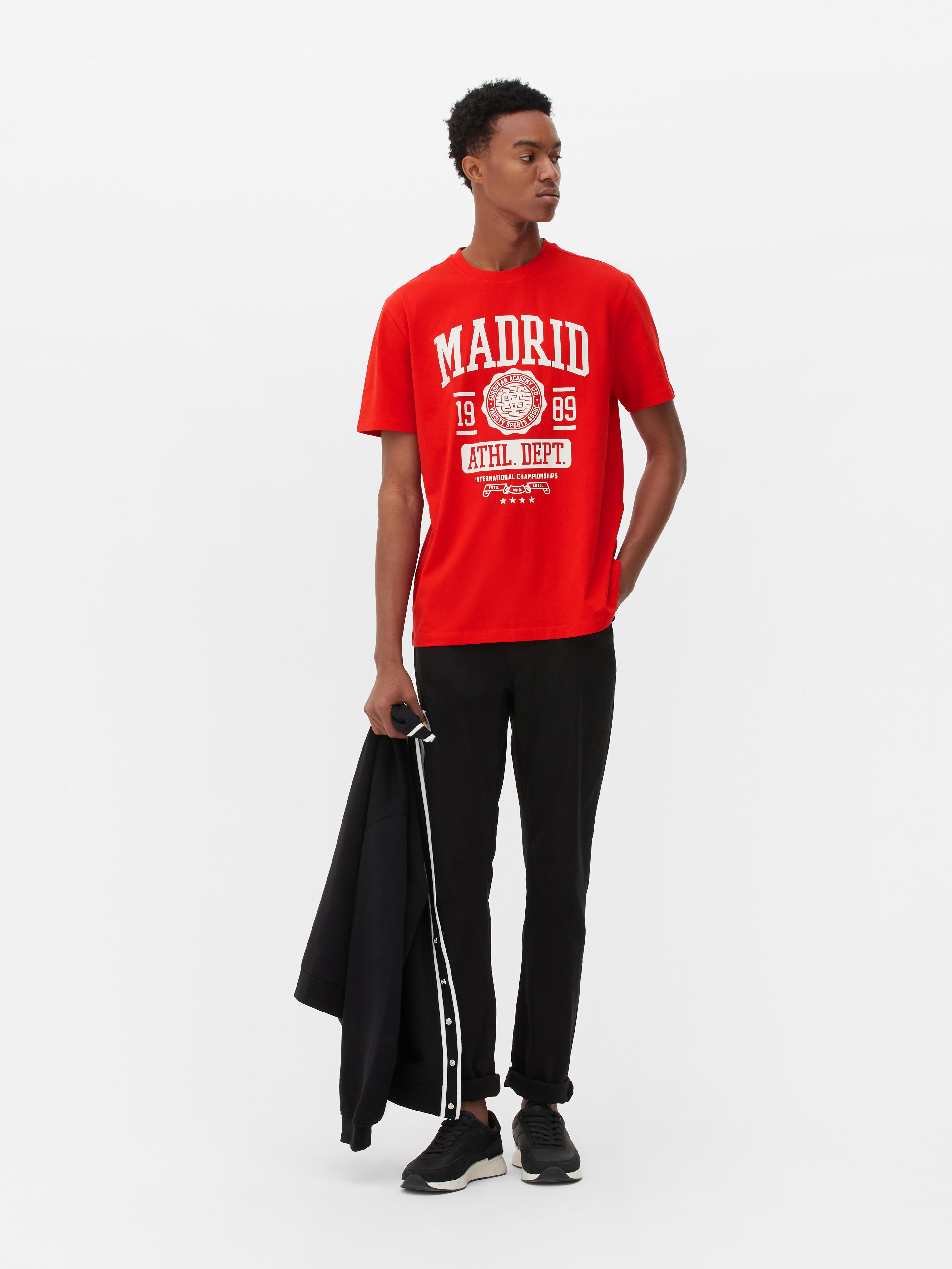 vendedor romano Rayo Camiseta Madrid de estilo universitario | Primark