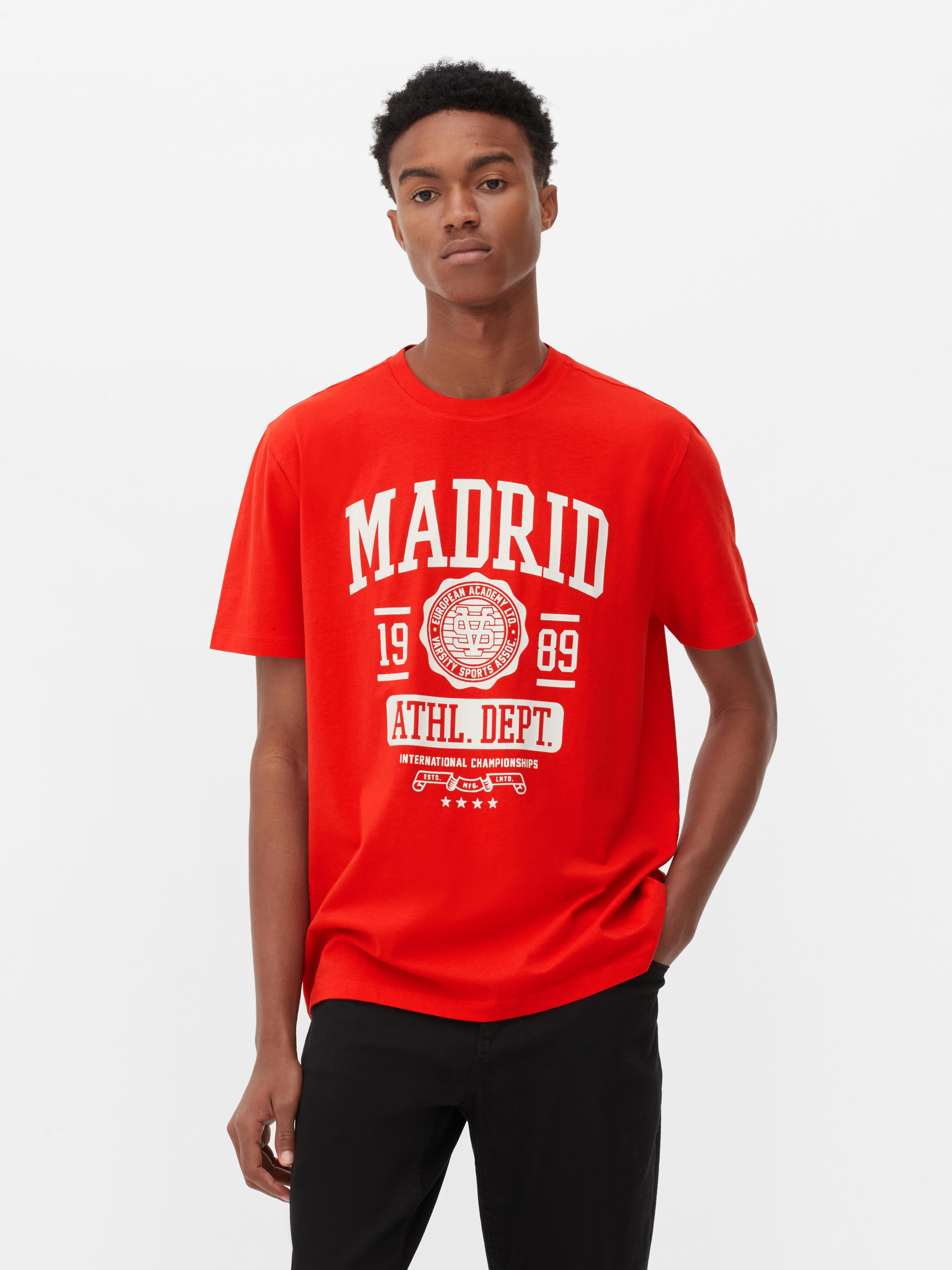 Camiseta Madrid de estilo universitario Primark