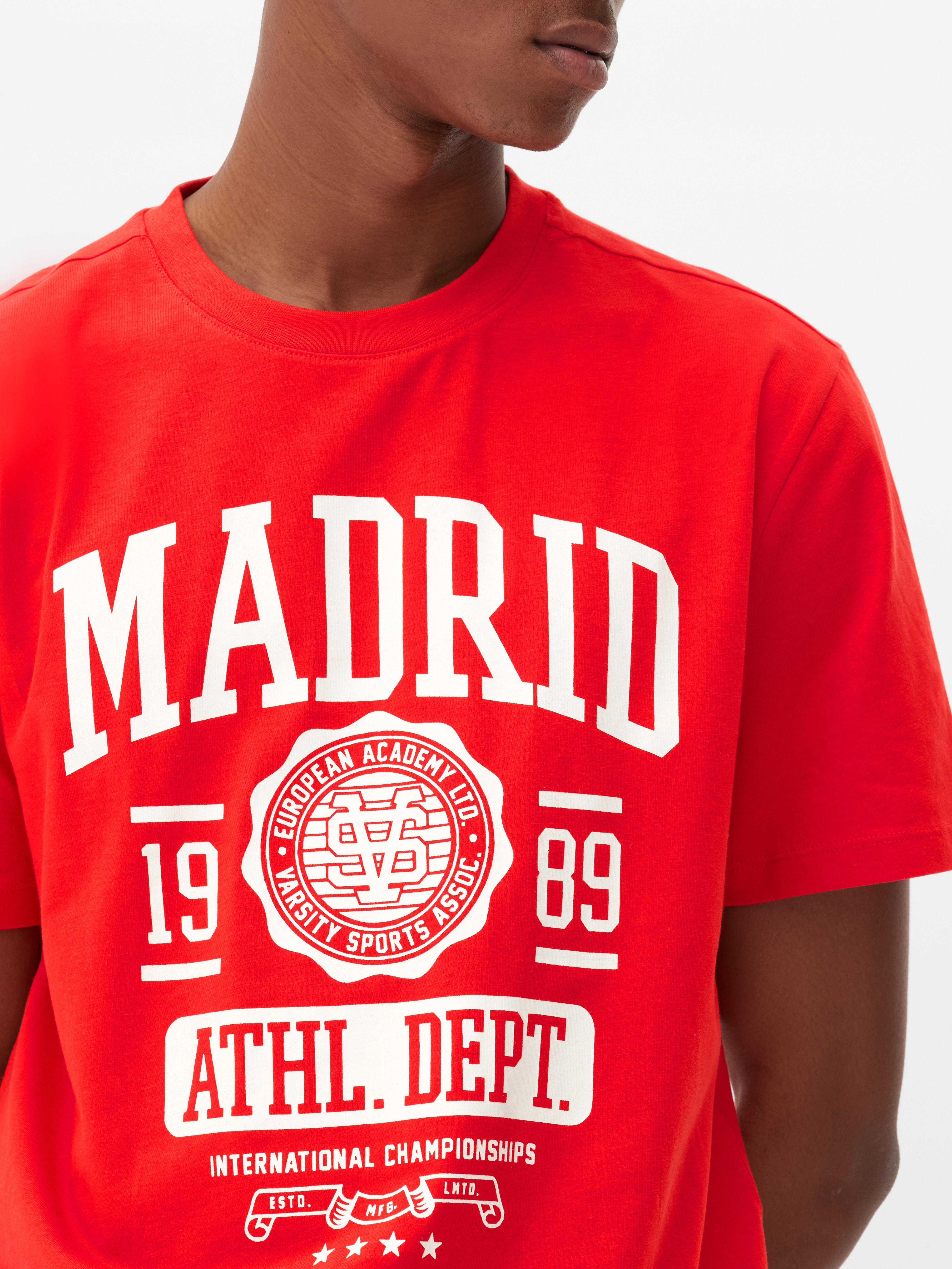 Camiseta Madrid de estilo universitario Primark