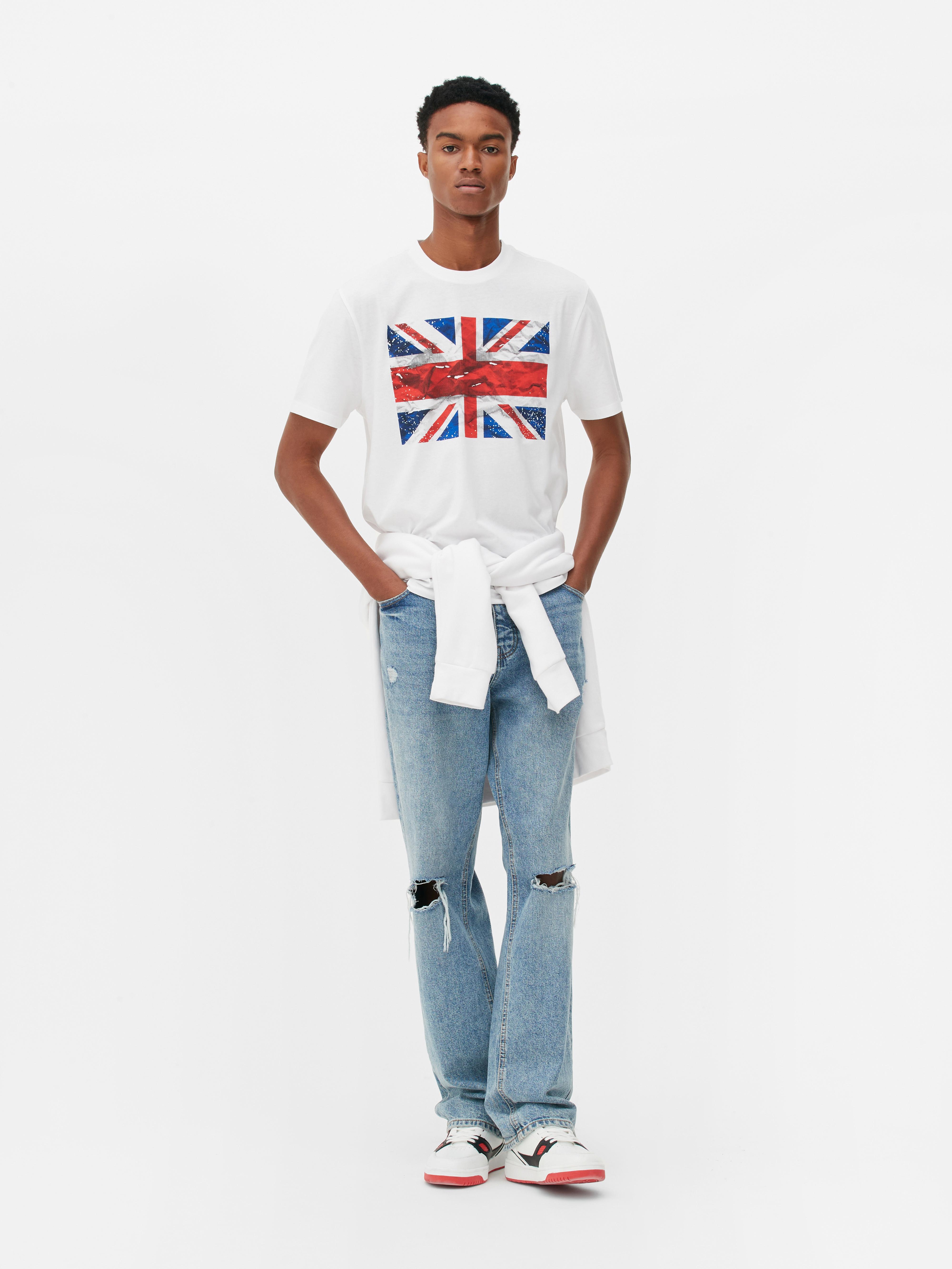 Klimaanlæg Overvåge øretelefon Union Jack T-shirt | Primark