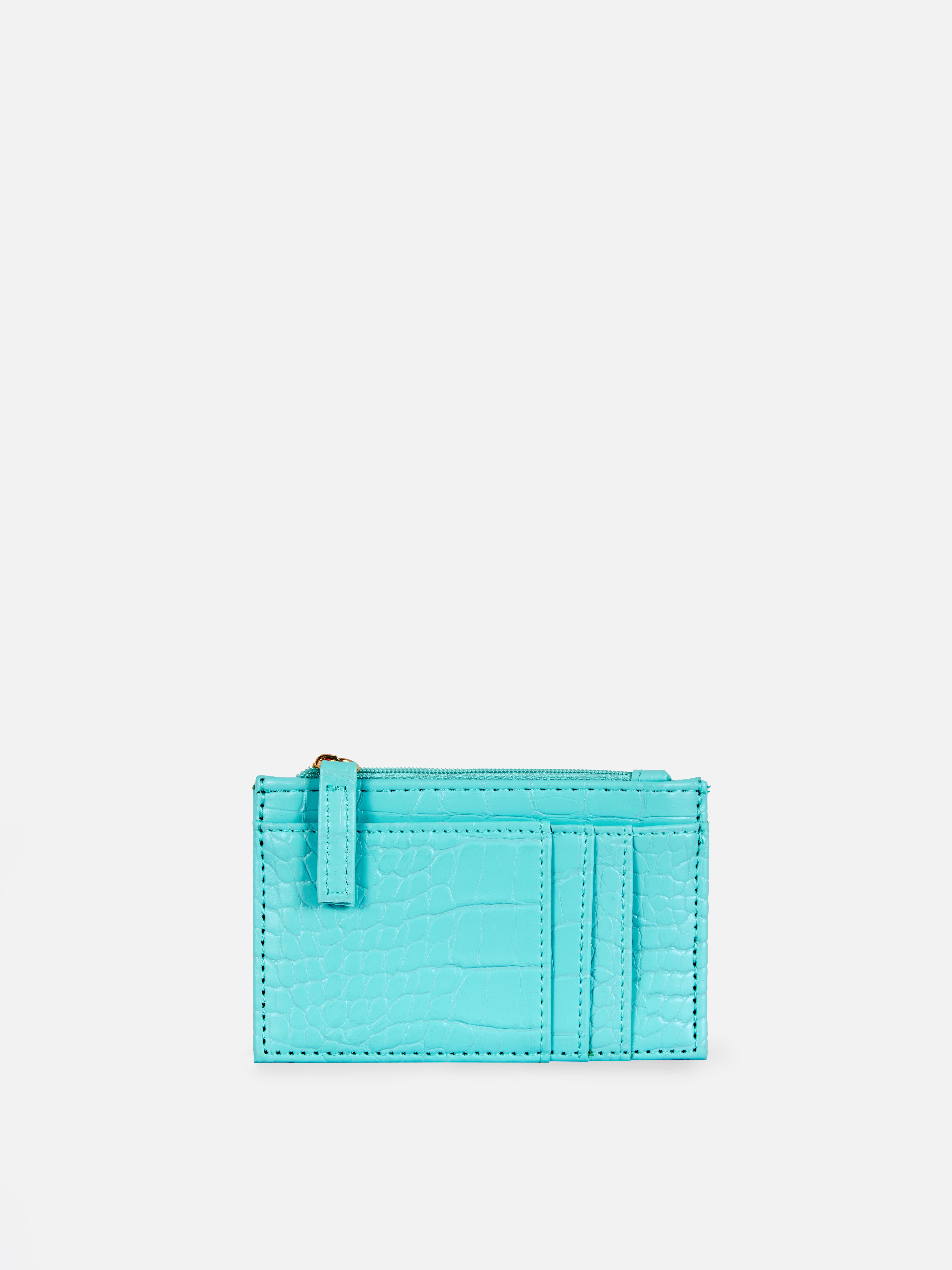 Croc Faux Leather Card Holder