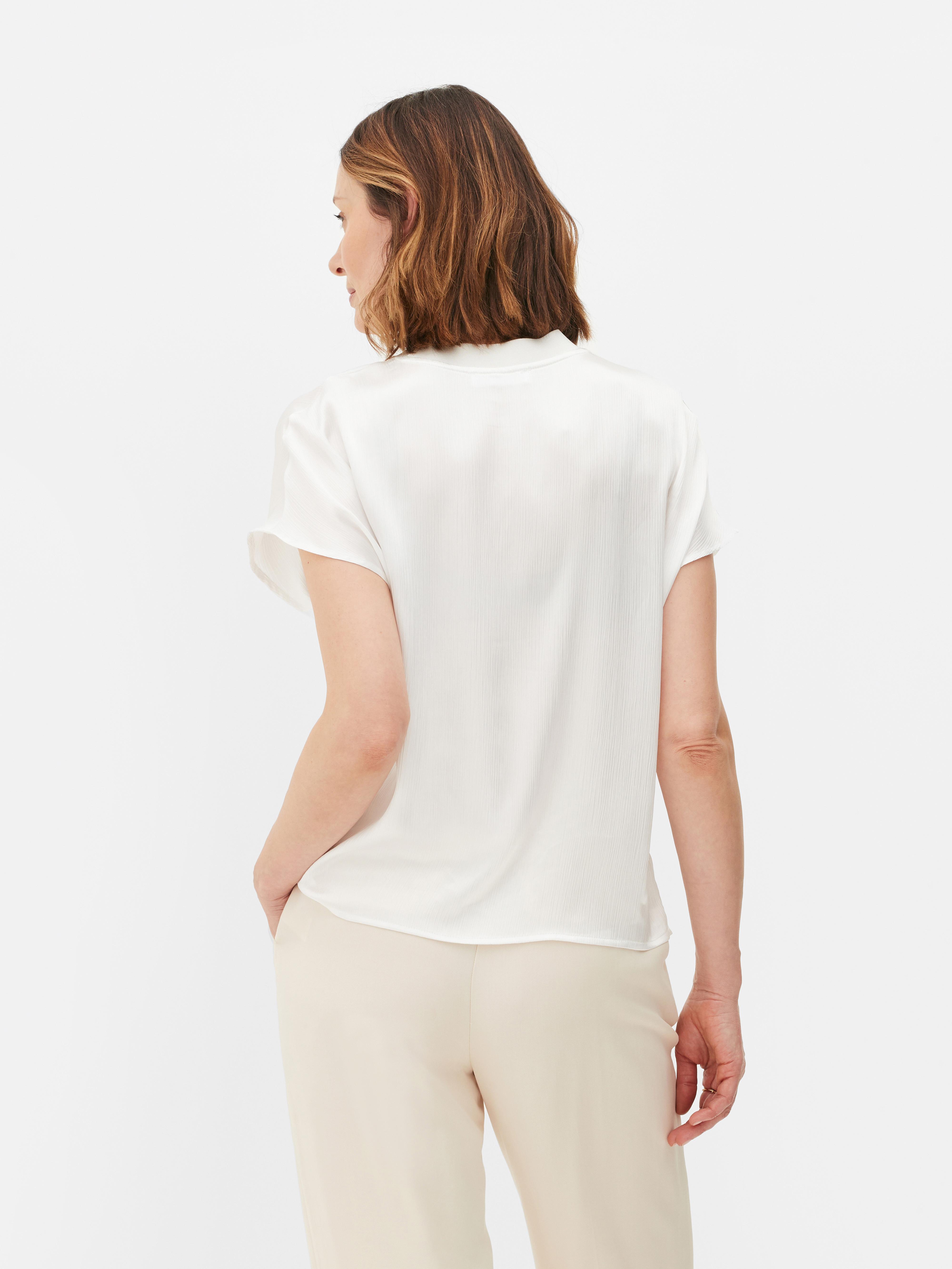 Short Sleeve Satin T-shirt