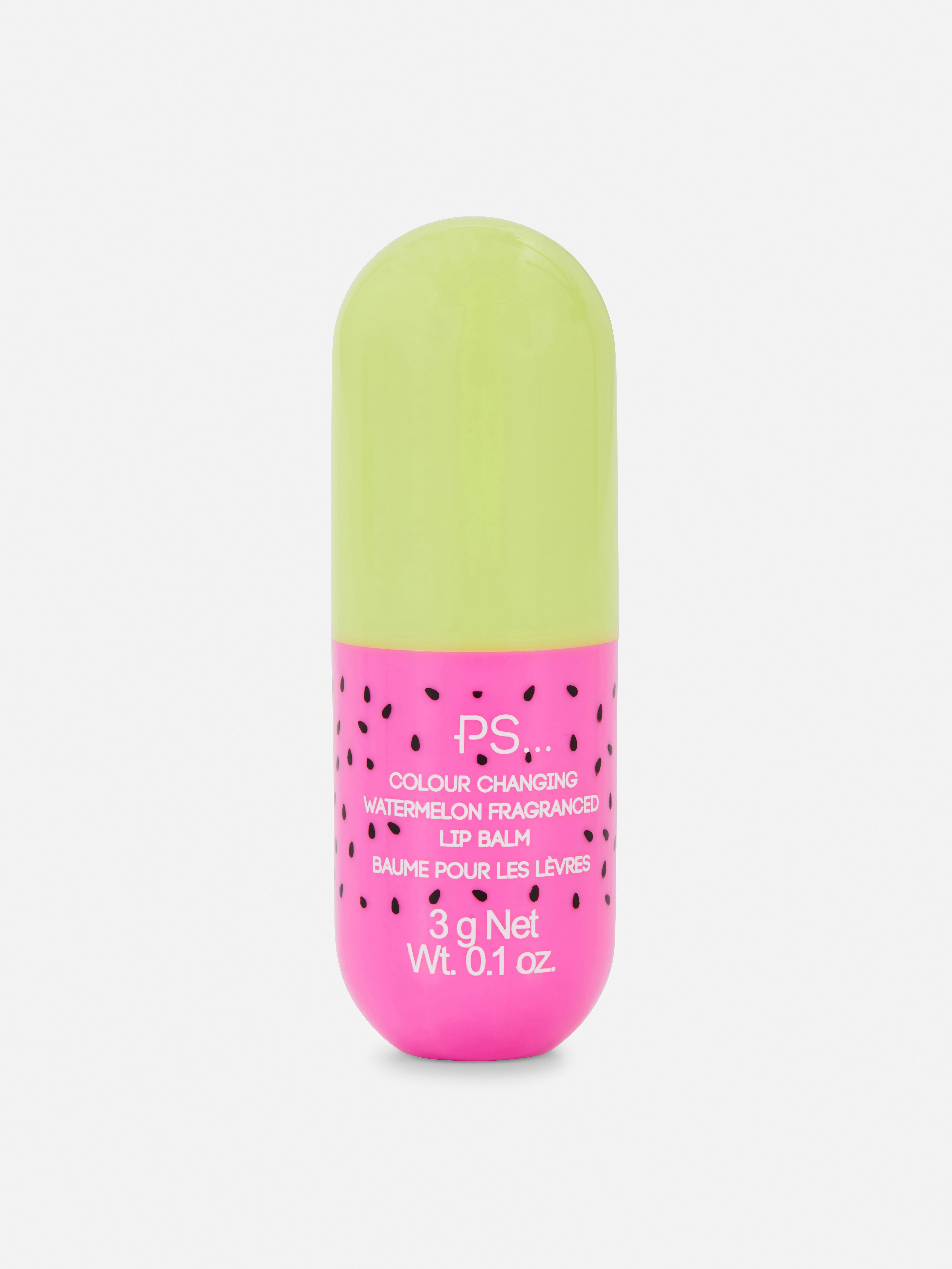 PS… Color Changing Watermelon Lip Balm
