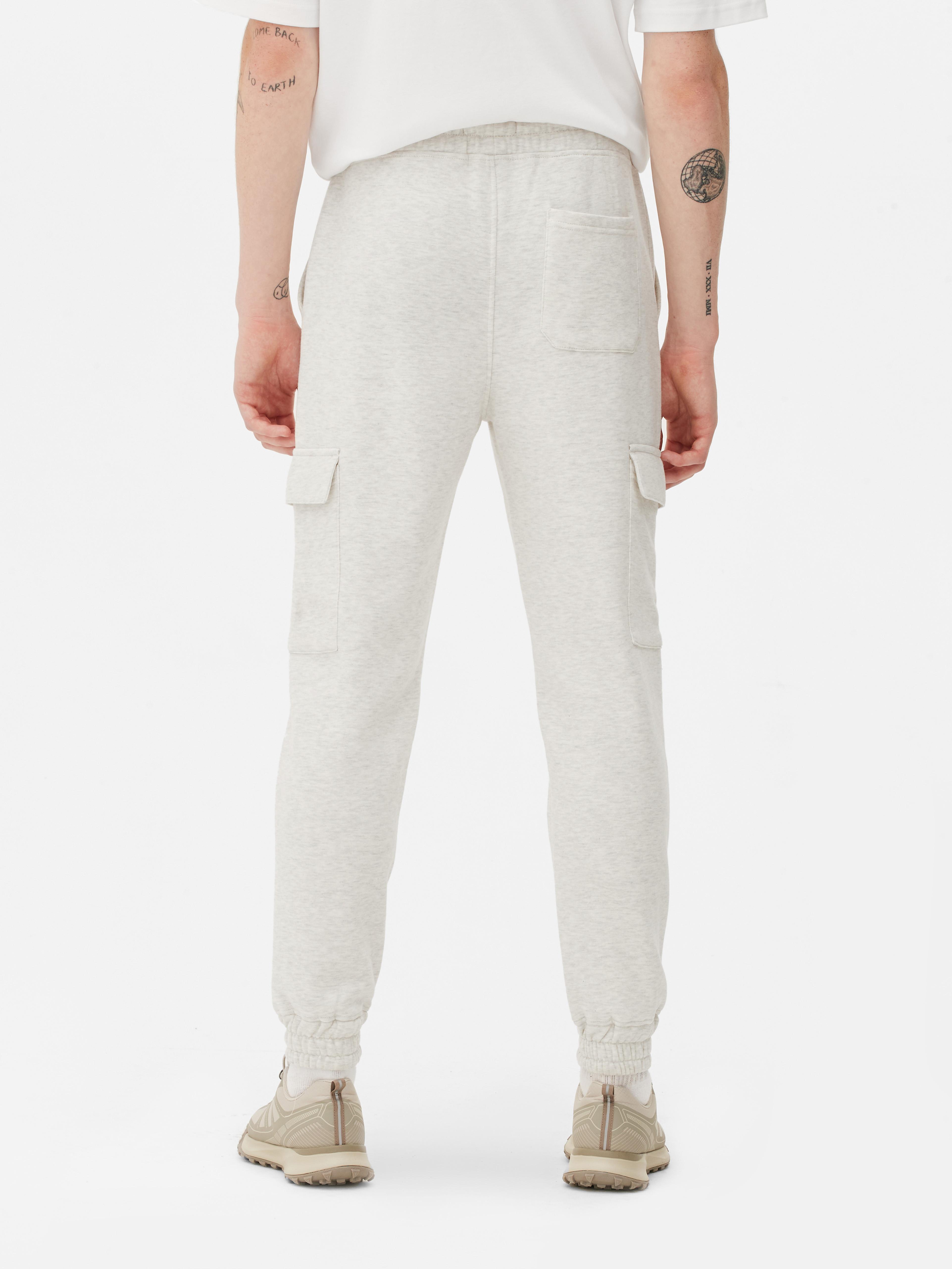 Men's Gray Cuffed Cargo Joggers | Primark