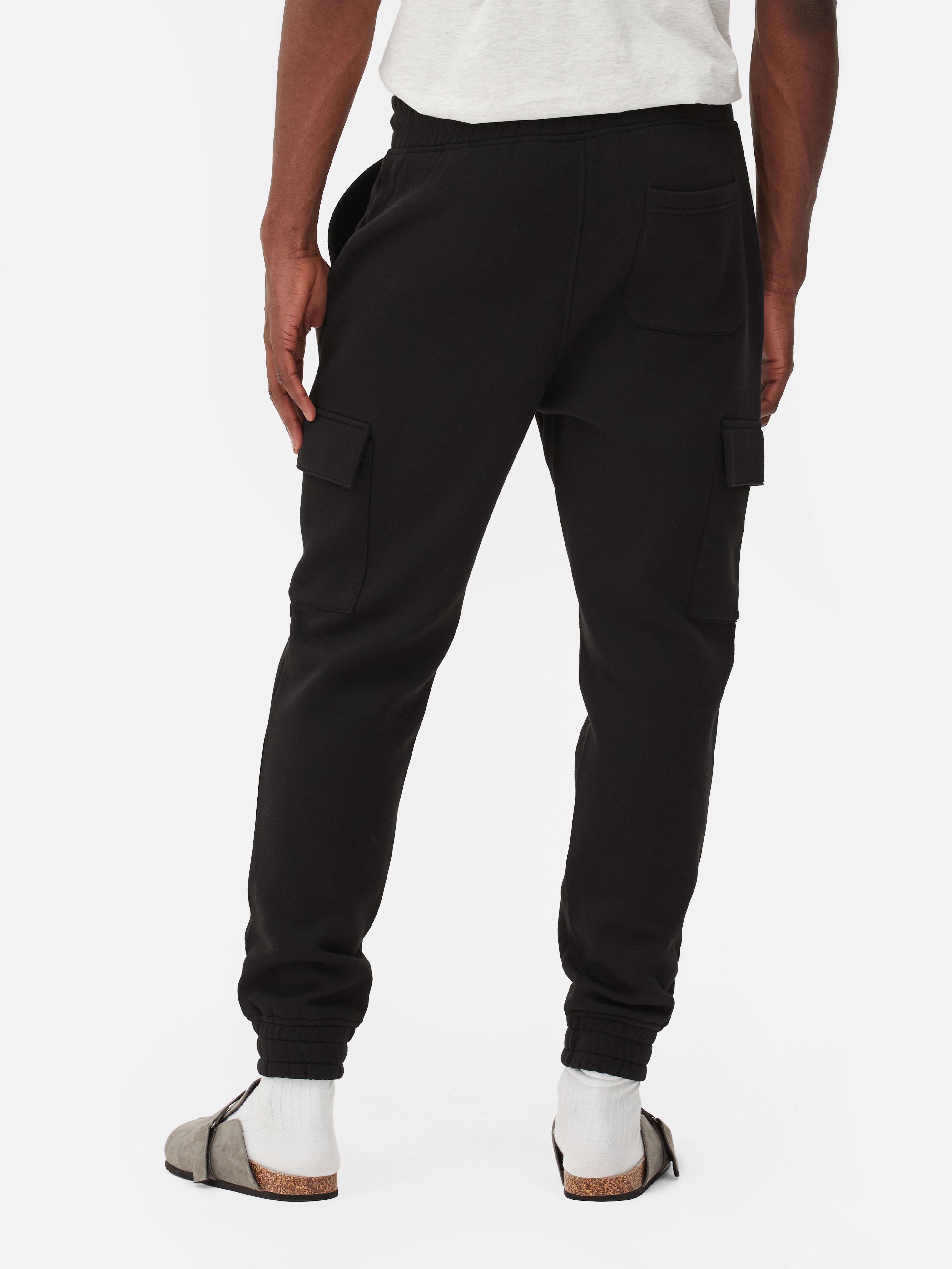 Black mens best sale cargo joggers