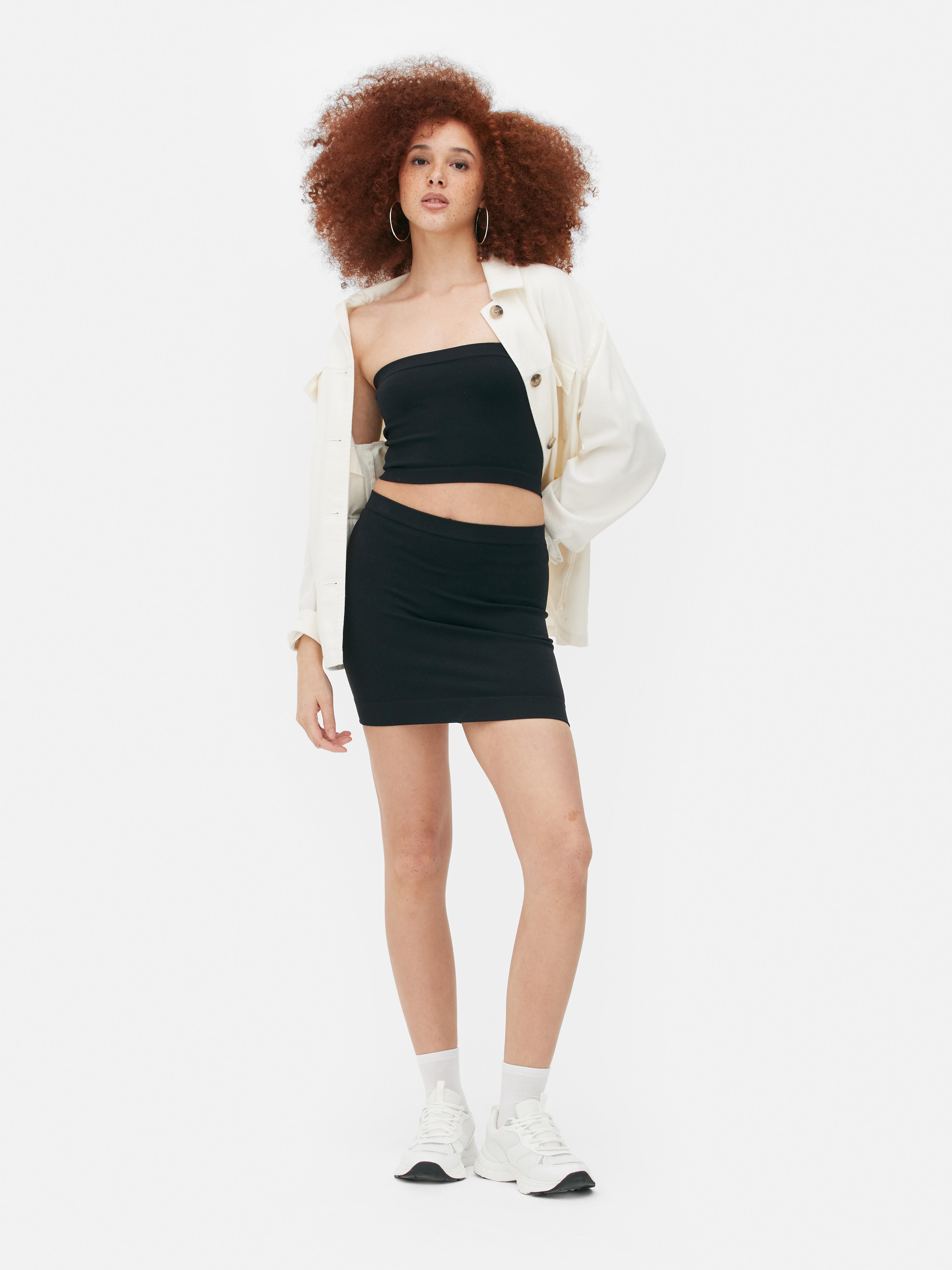 Black skater 2025 skirt primark