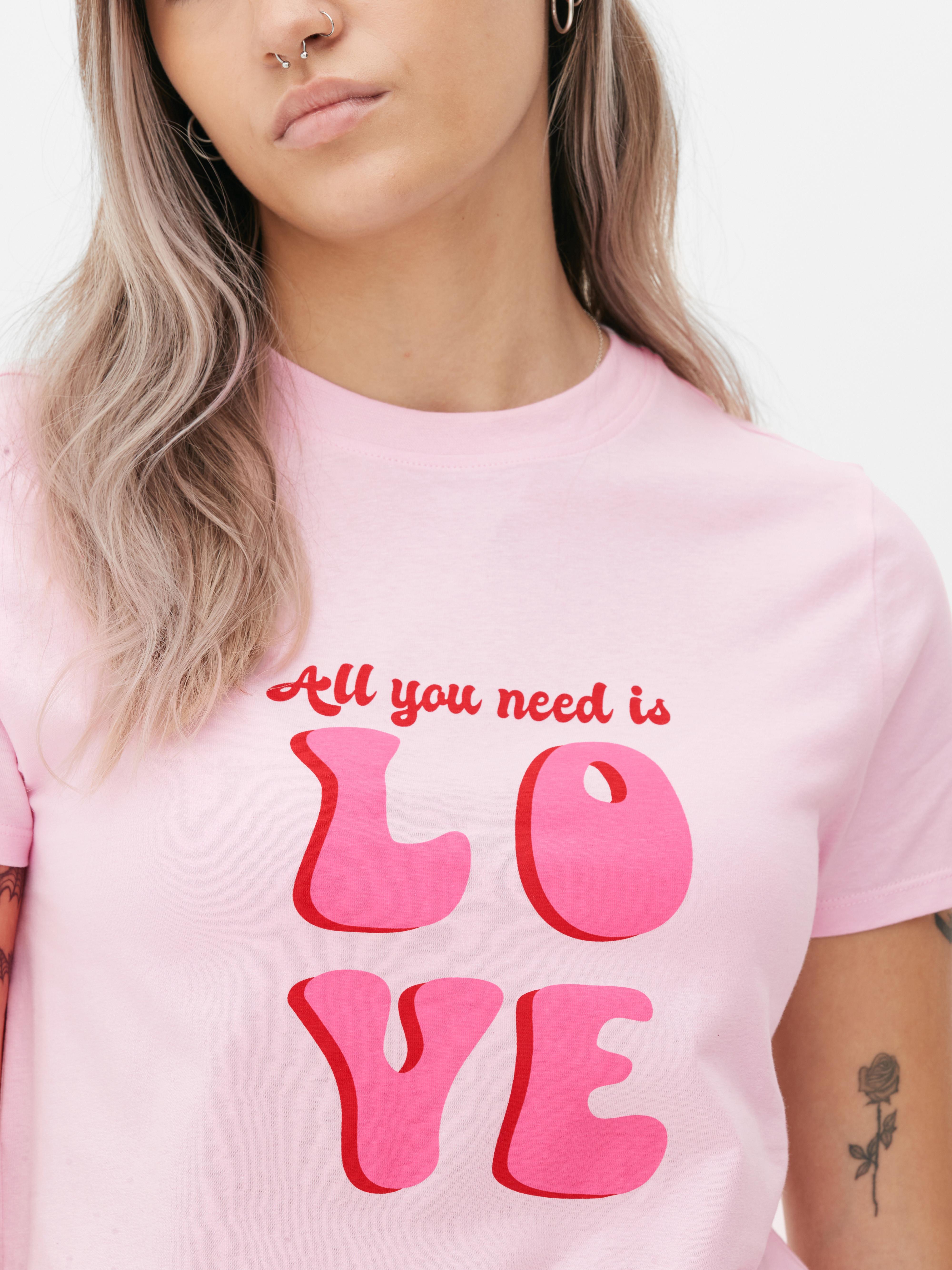 Bigote Completamente seco aguja Camiseta estampada con mensaje | Primark