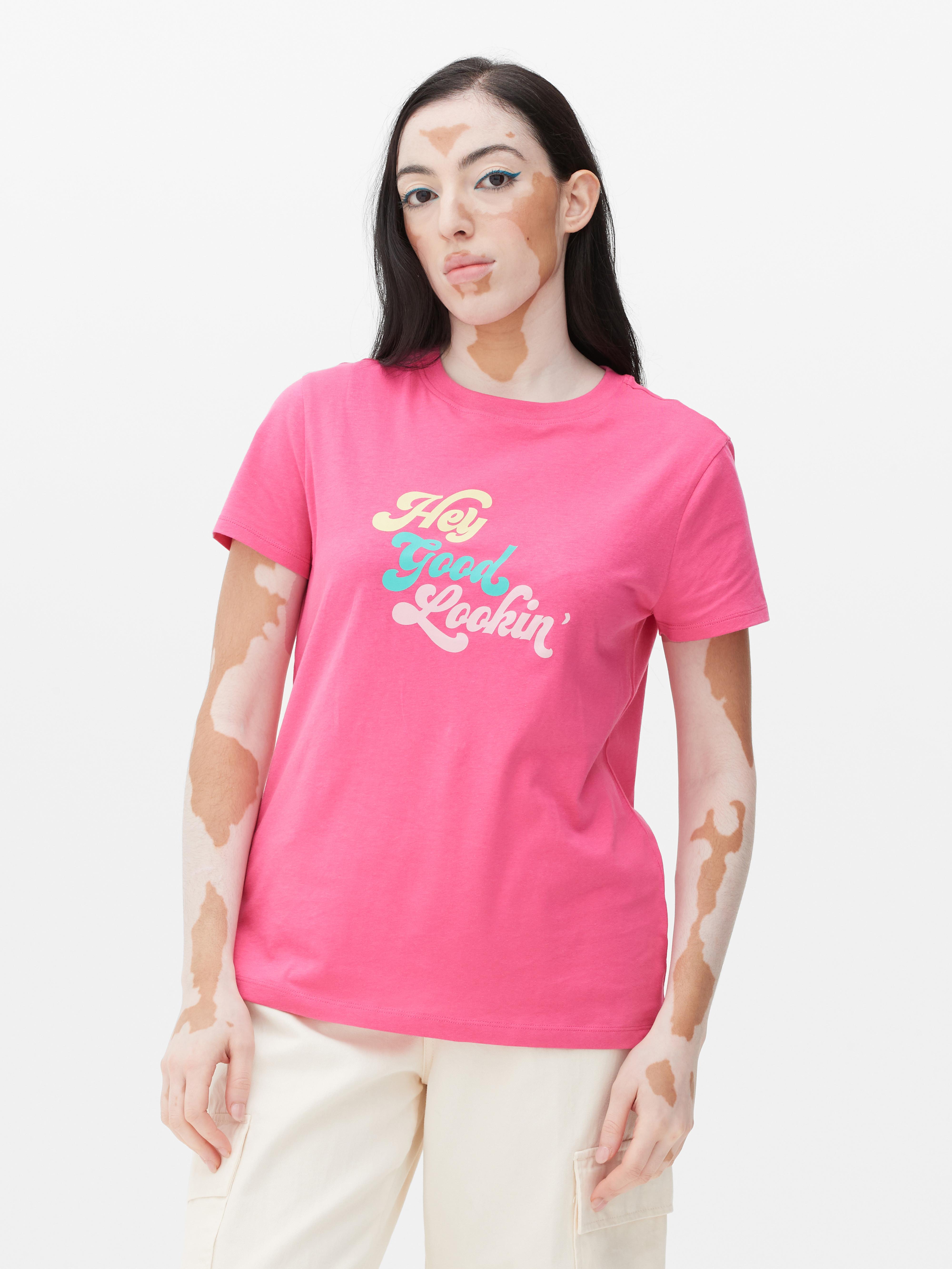 Camiseta estampada con mensaje Primark