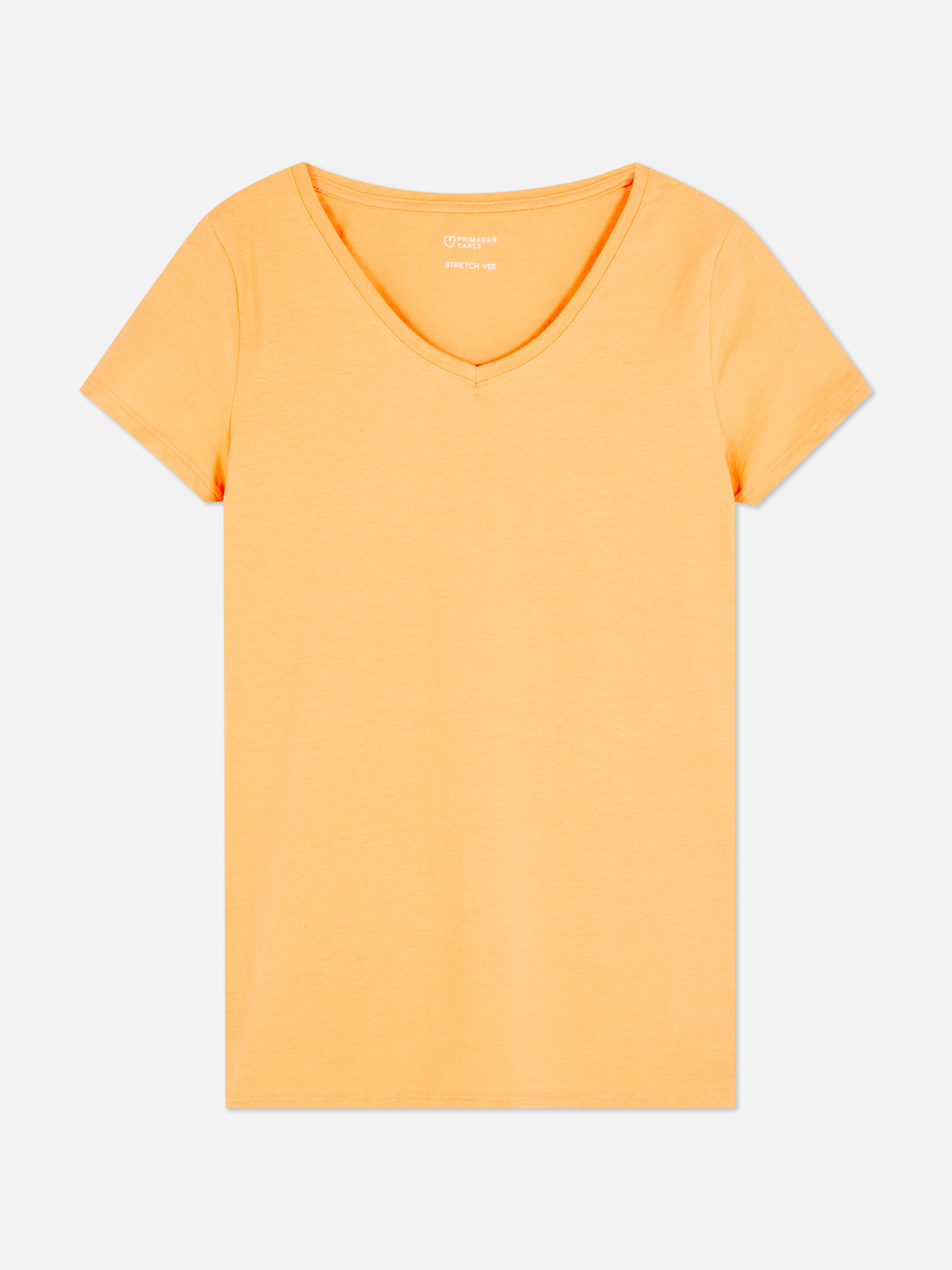 V-Neck Stretch T-Shirt Primark