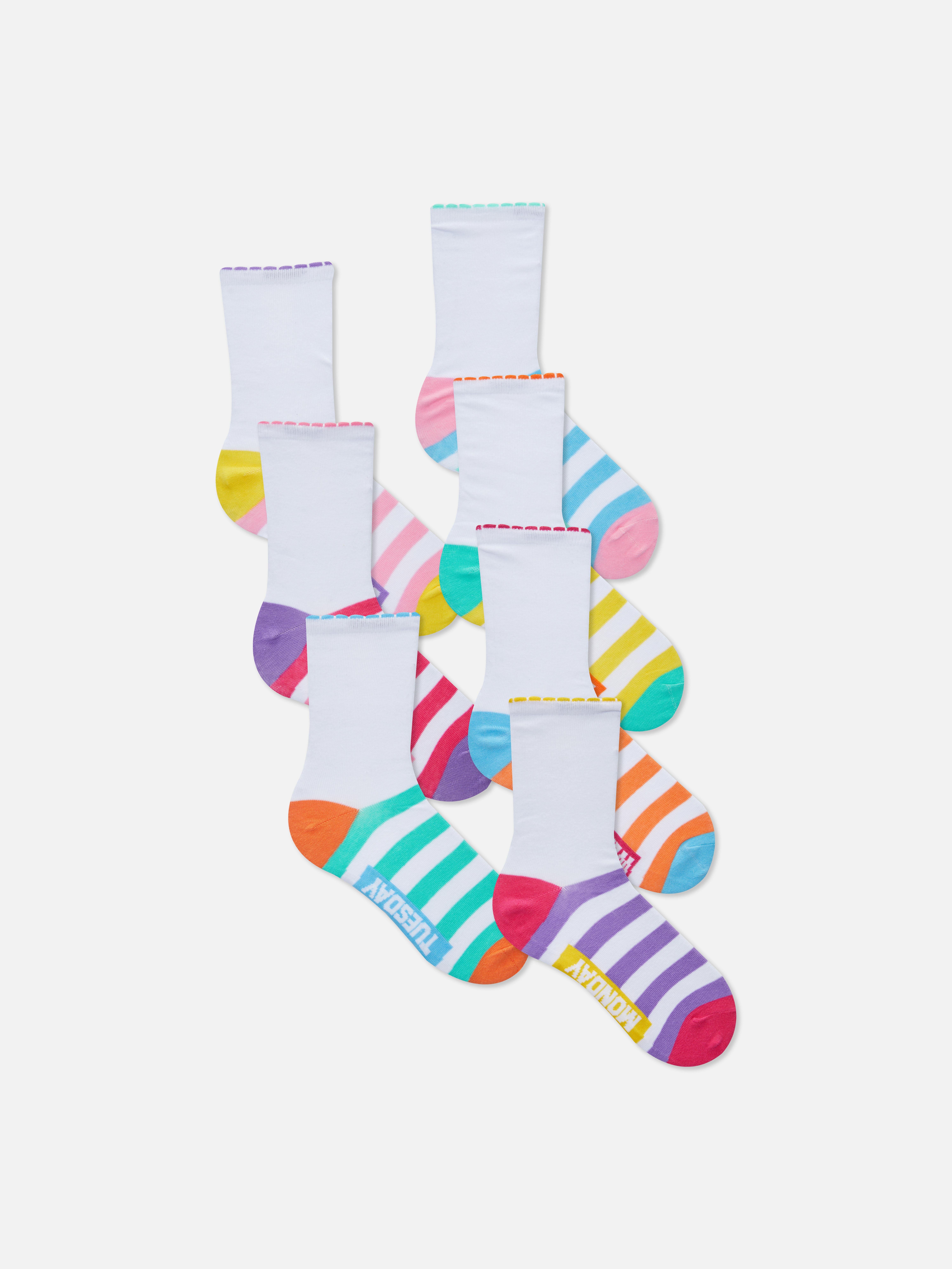 7pk Day of the Week Ankle Socks