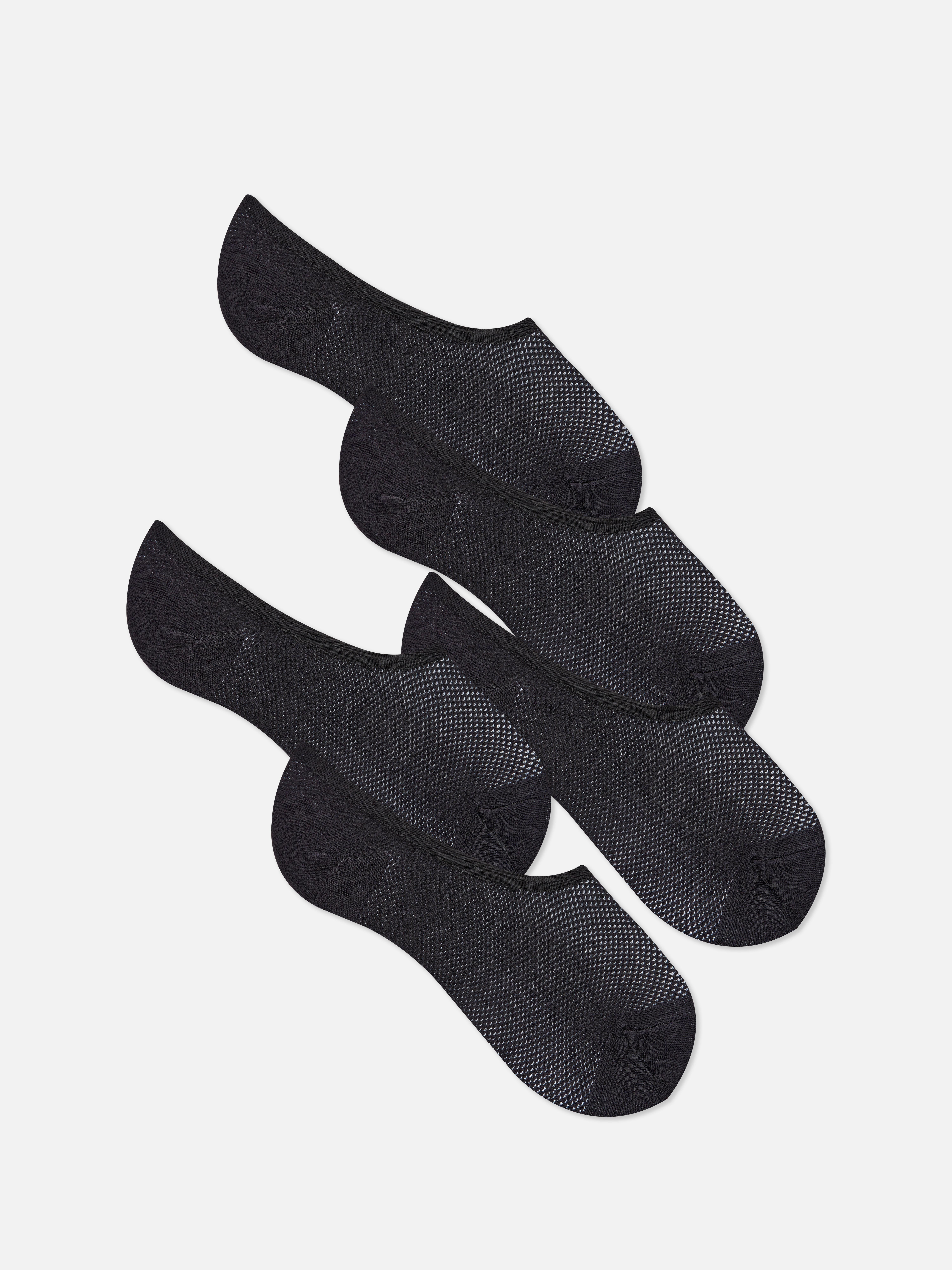 5-Pack Invisible Mesh Socks