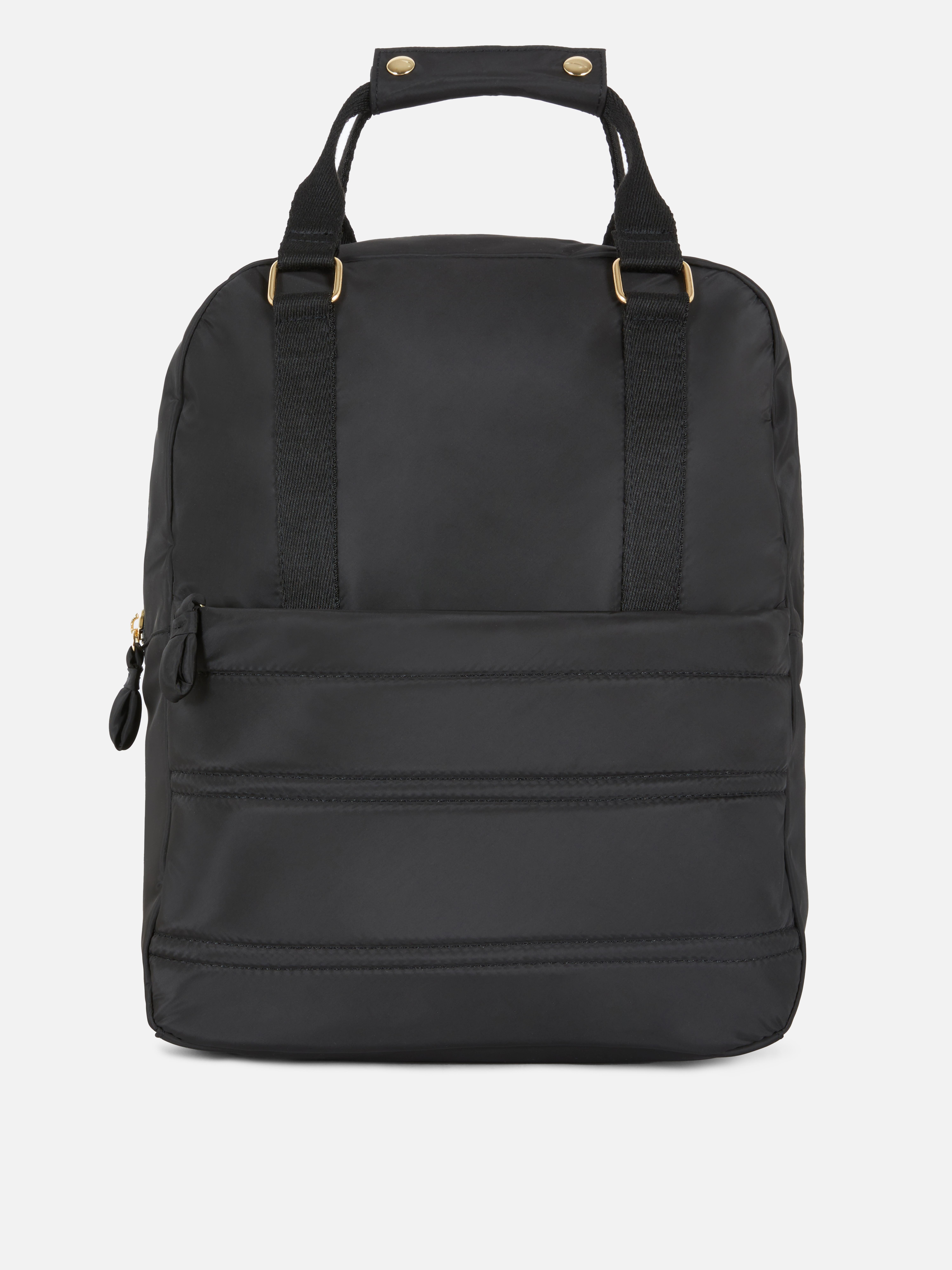 Top Handle Duffle Bag Black