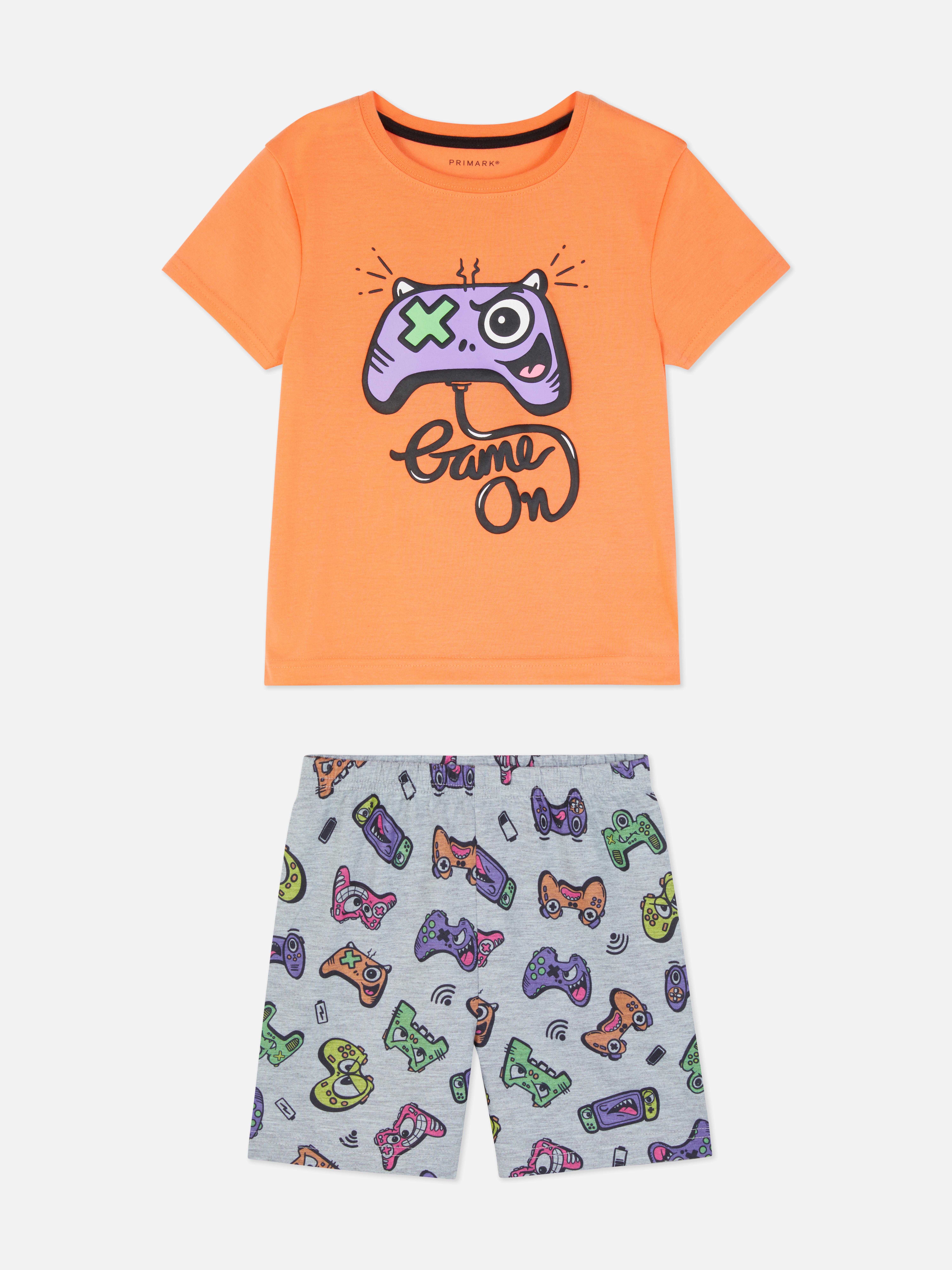 Game On Shorts & T-Shirt Pajama Set