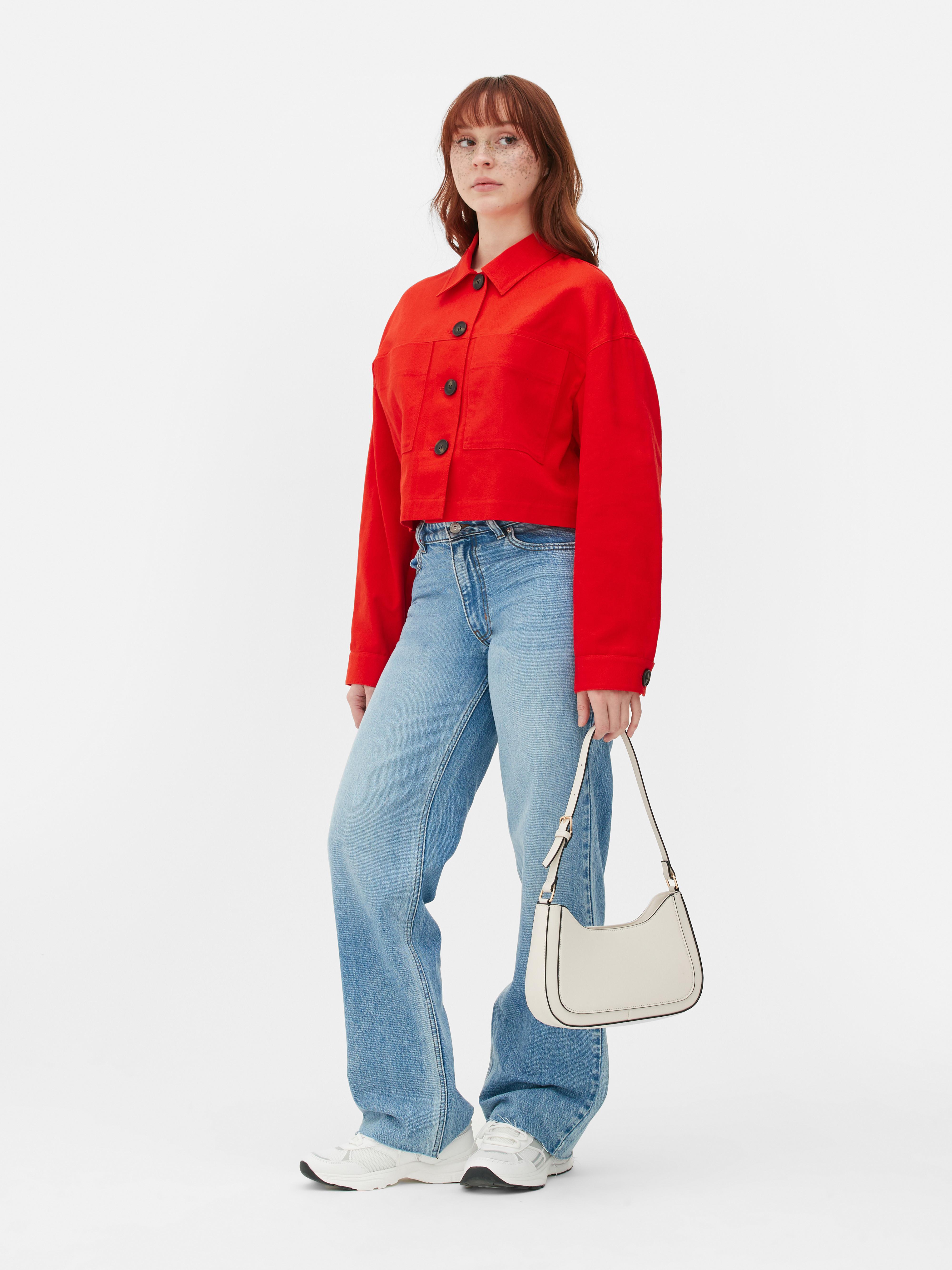 Cropped Twill Shacket | Penneys