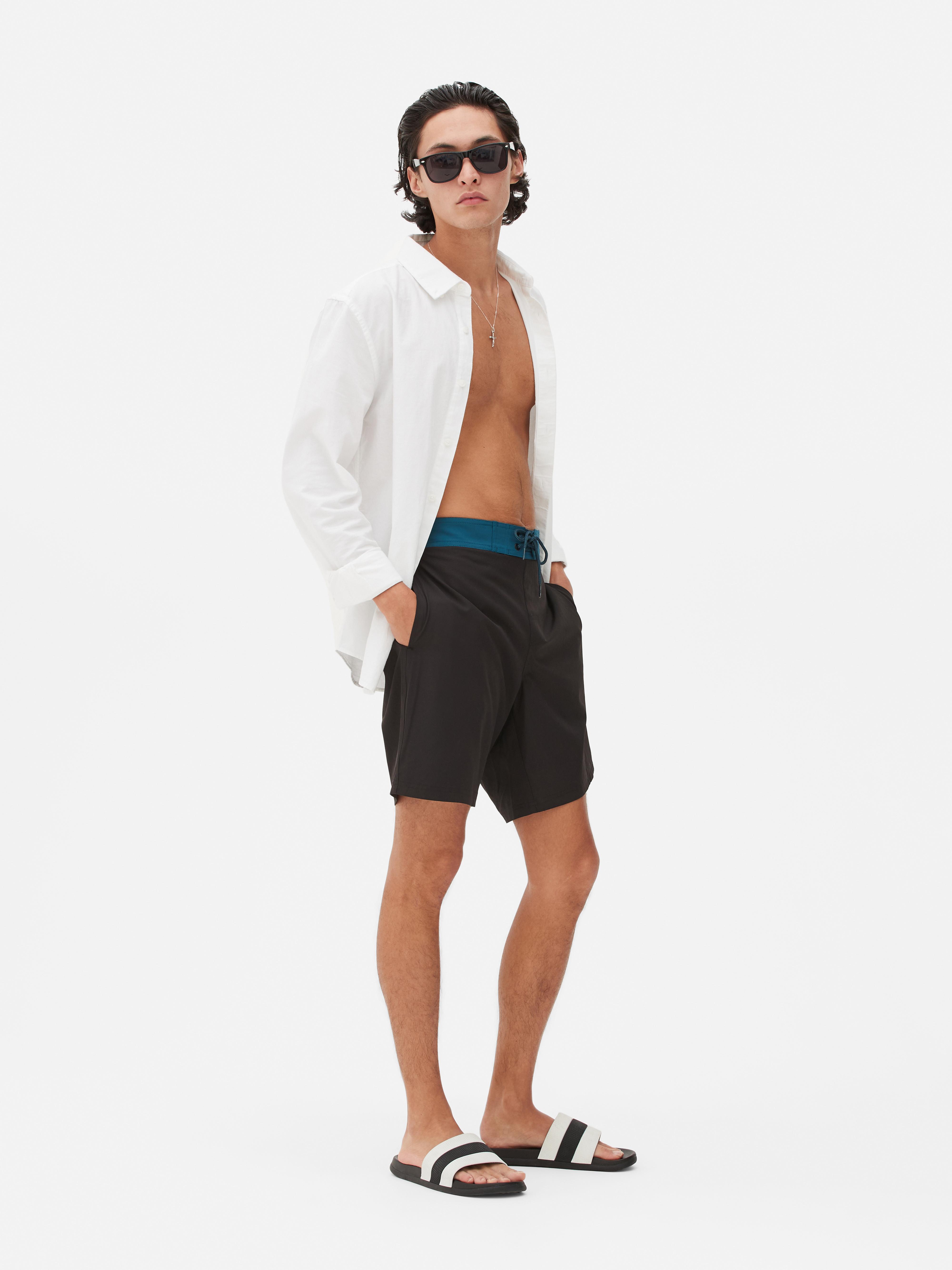 Lace-Up Board Shorts