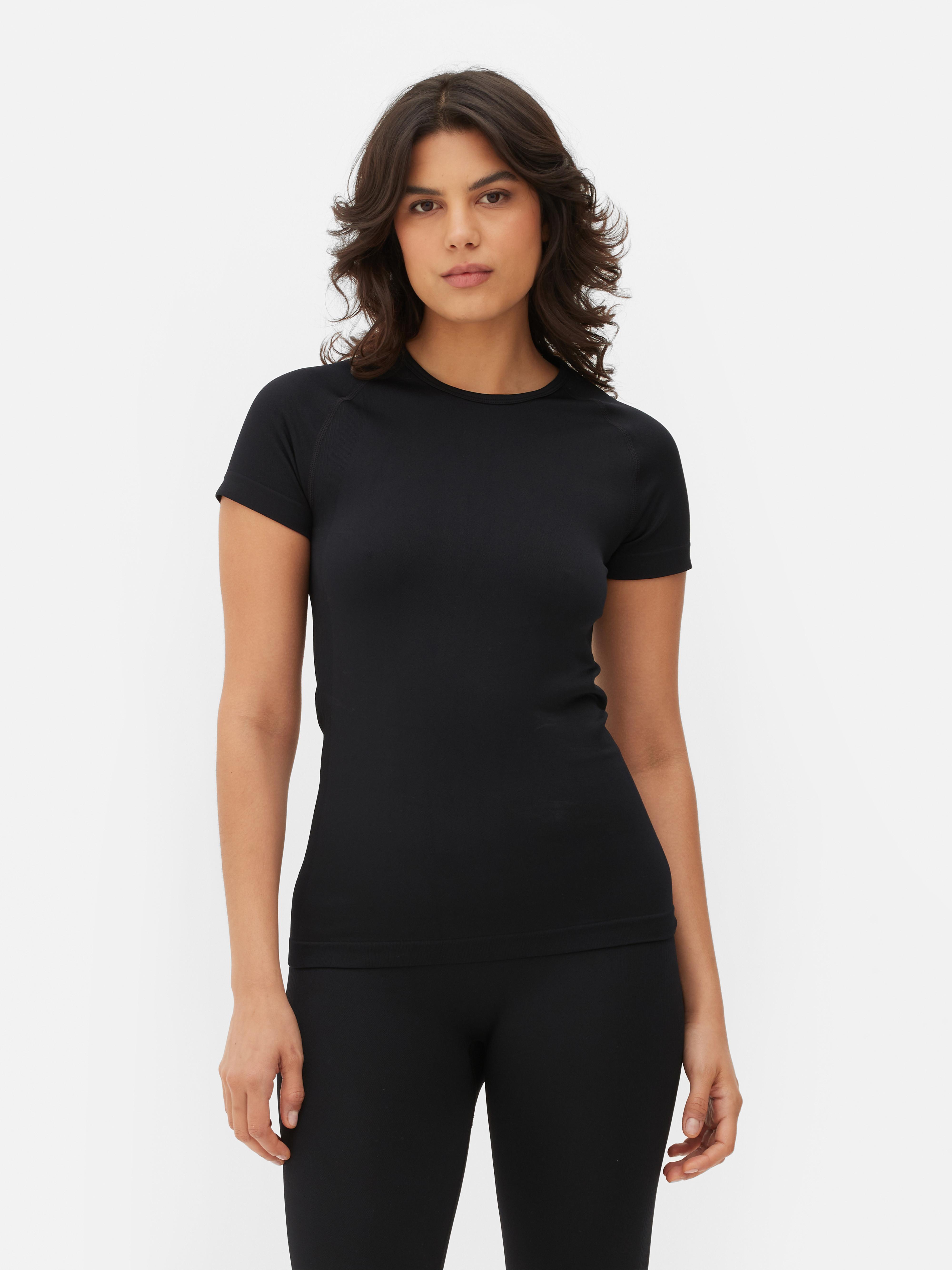 Women's Black Active Performance T-shirt | Primark