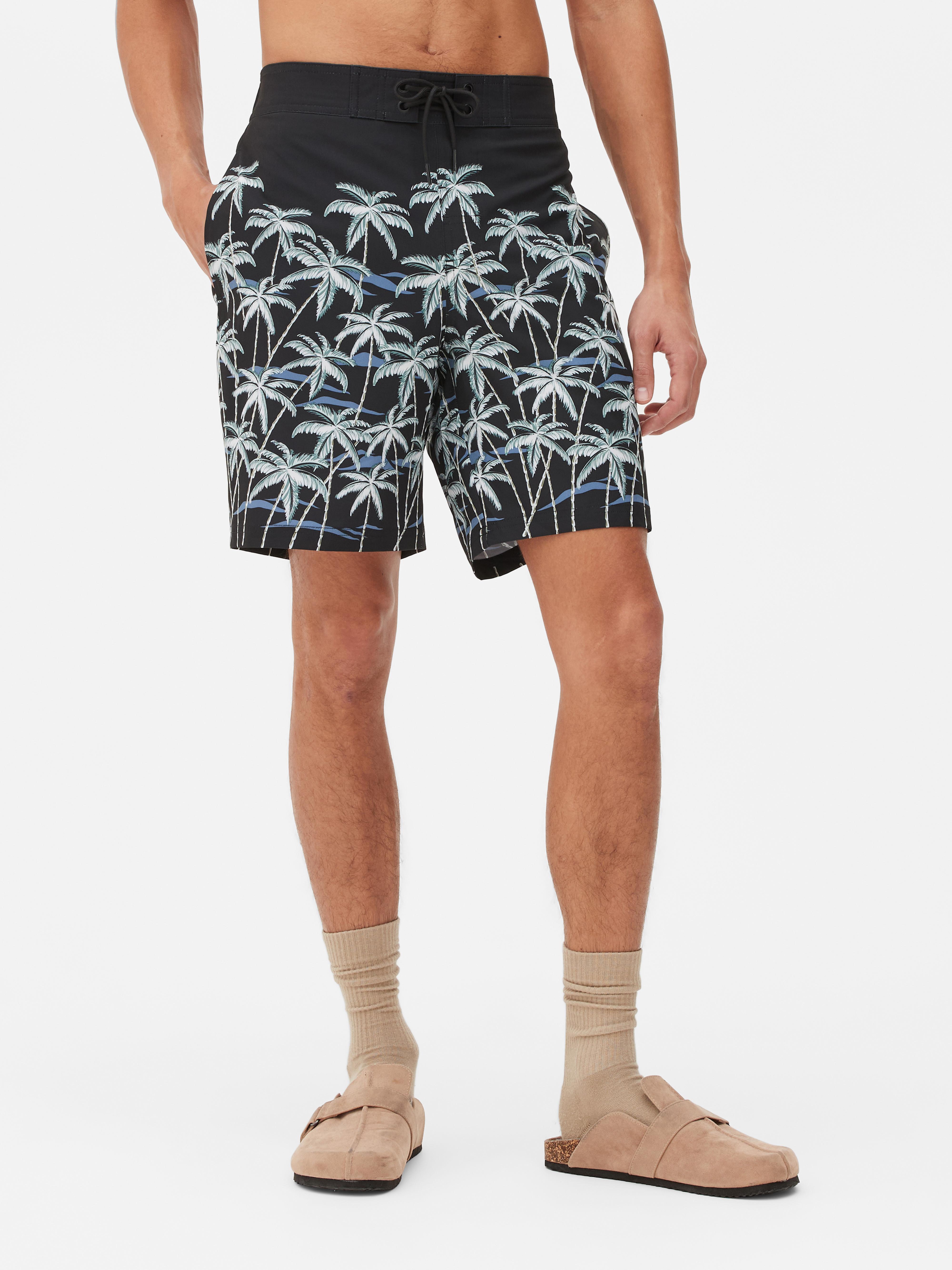 Palm Tree Print Board Shorts Penneys