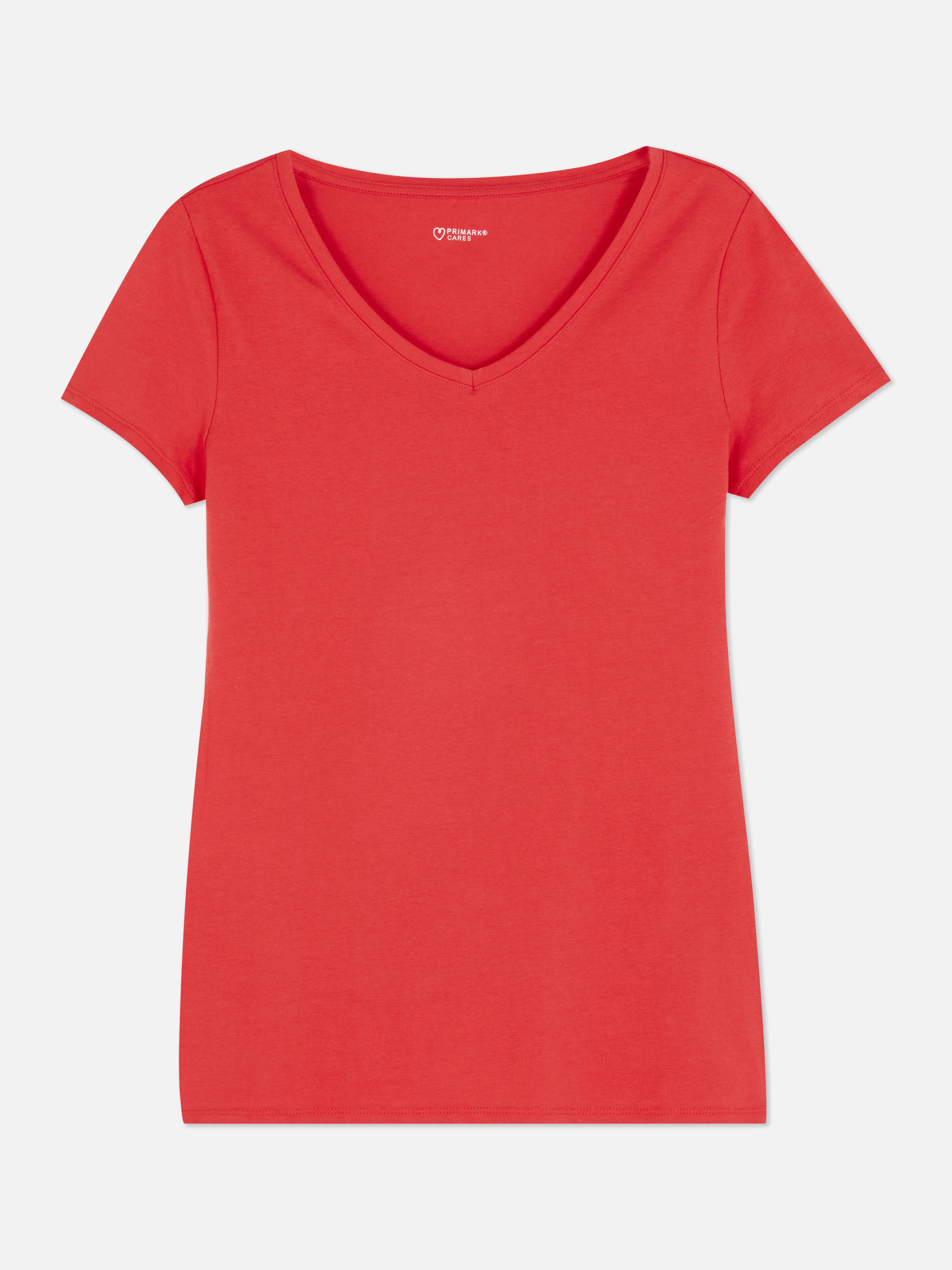 Stretch V-neck T-shirt