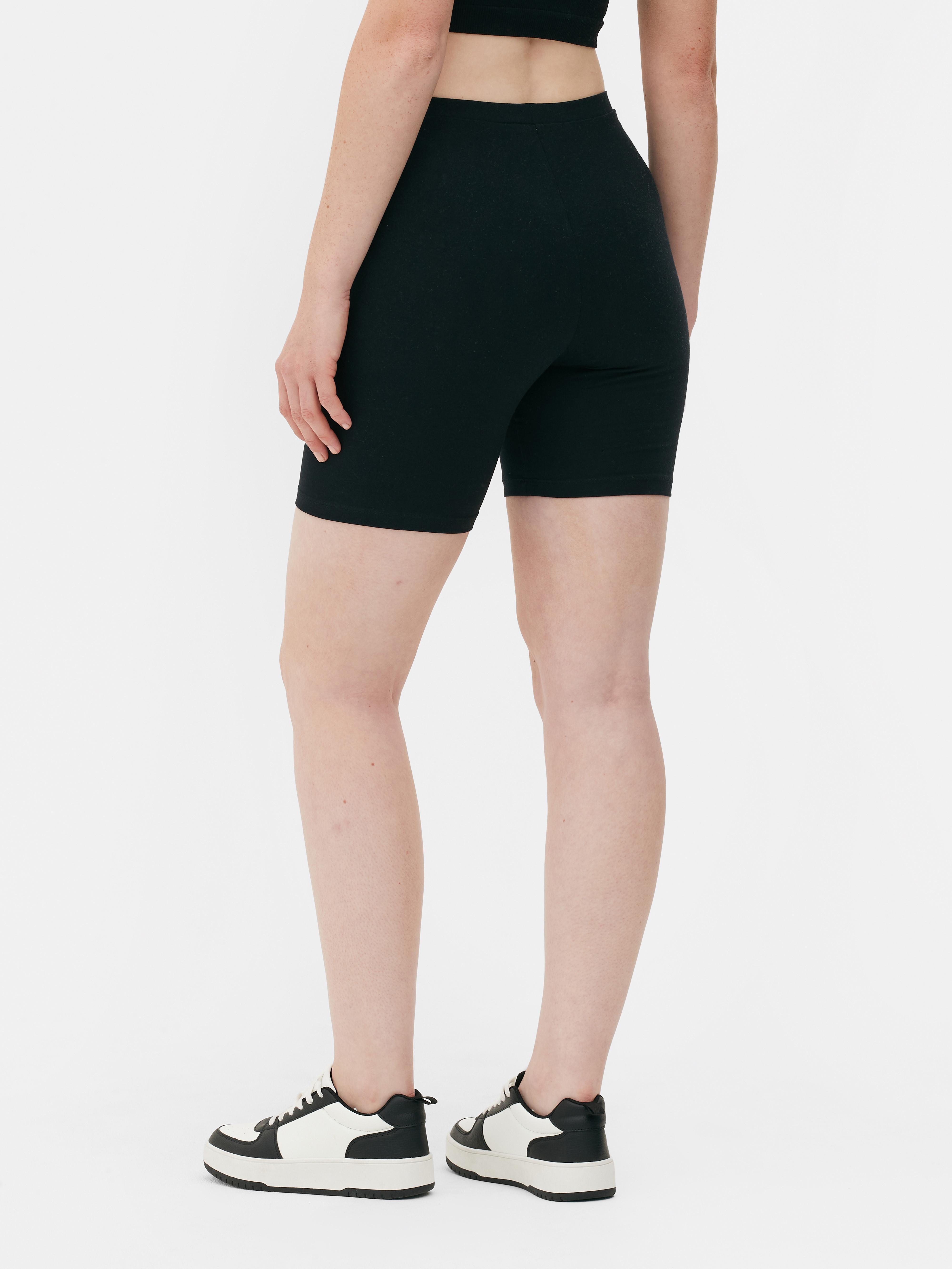 Womens Black Cotton Cycling Shorts | Primark