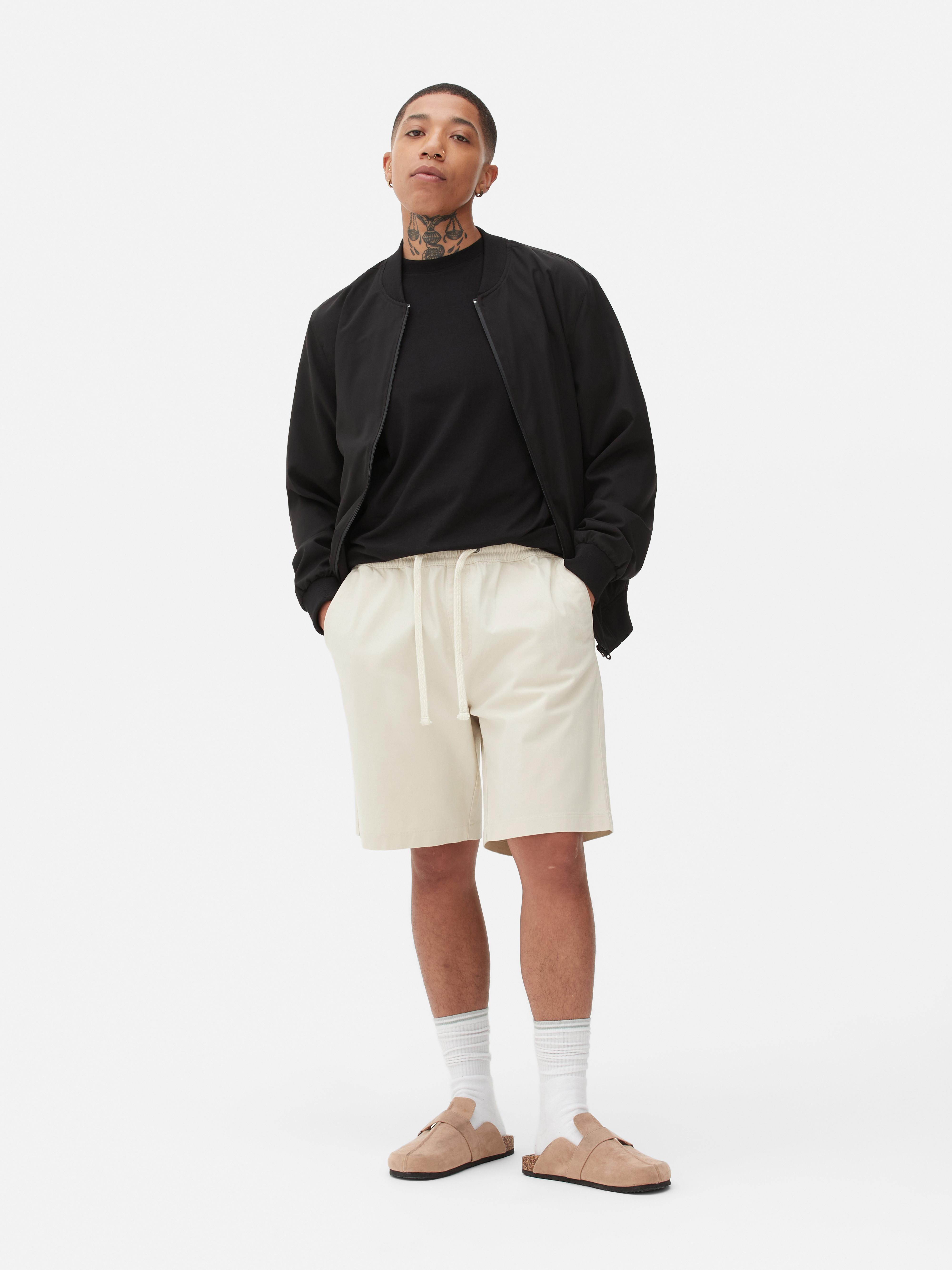 Drawstring Bermuda Shorts Stone