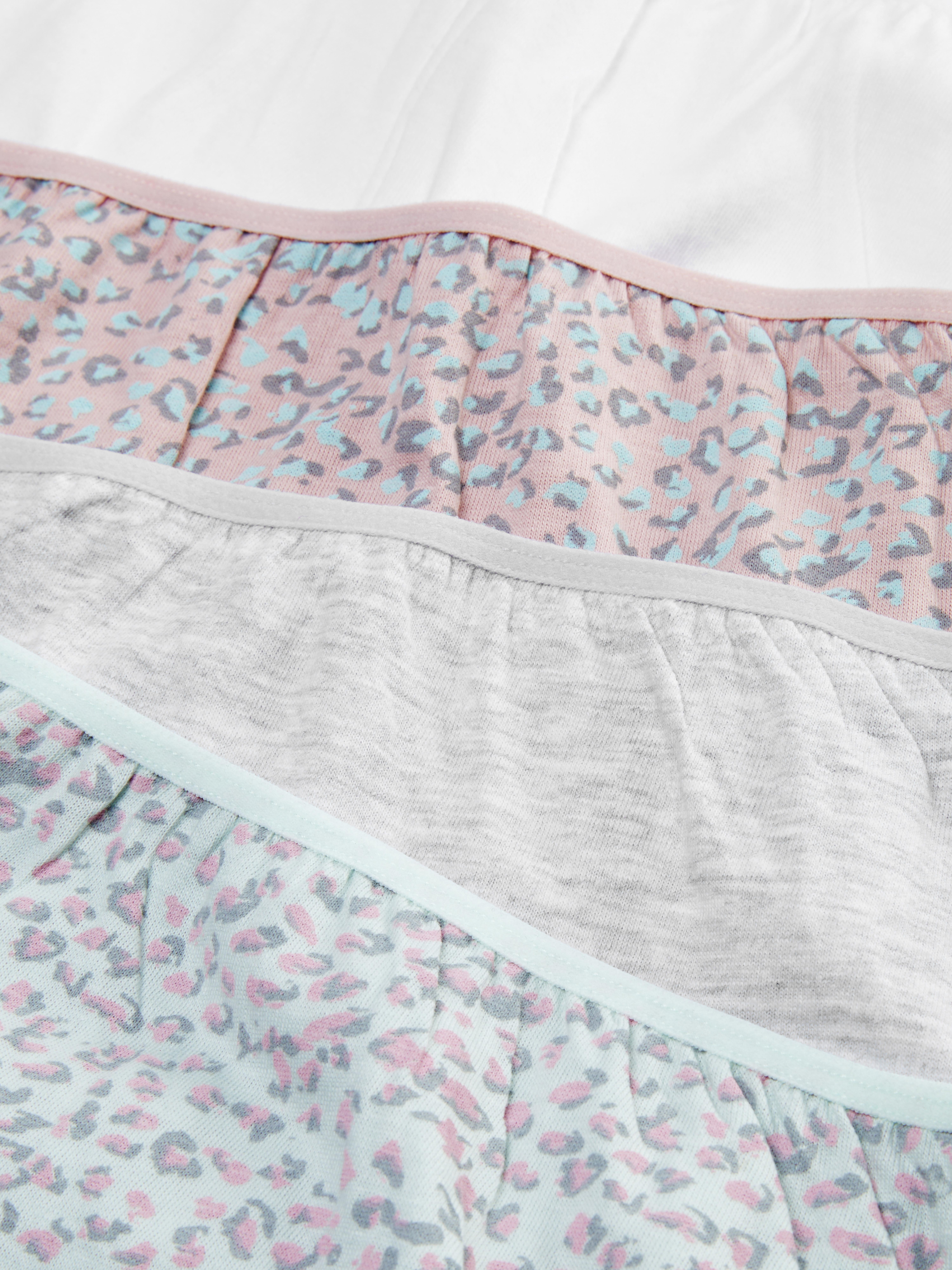 4pk Various Print High Waisted Full Brief
