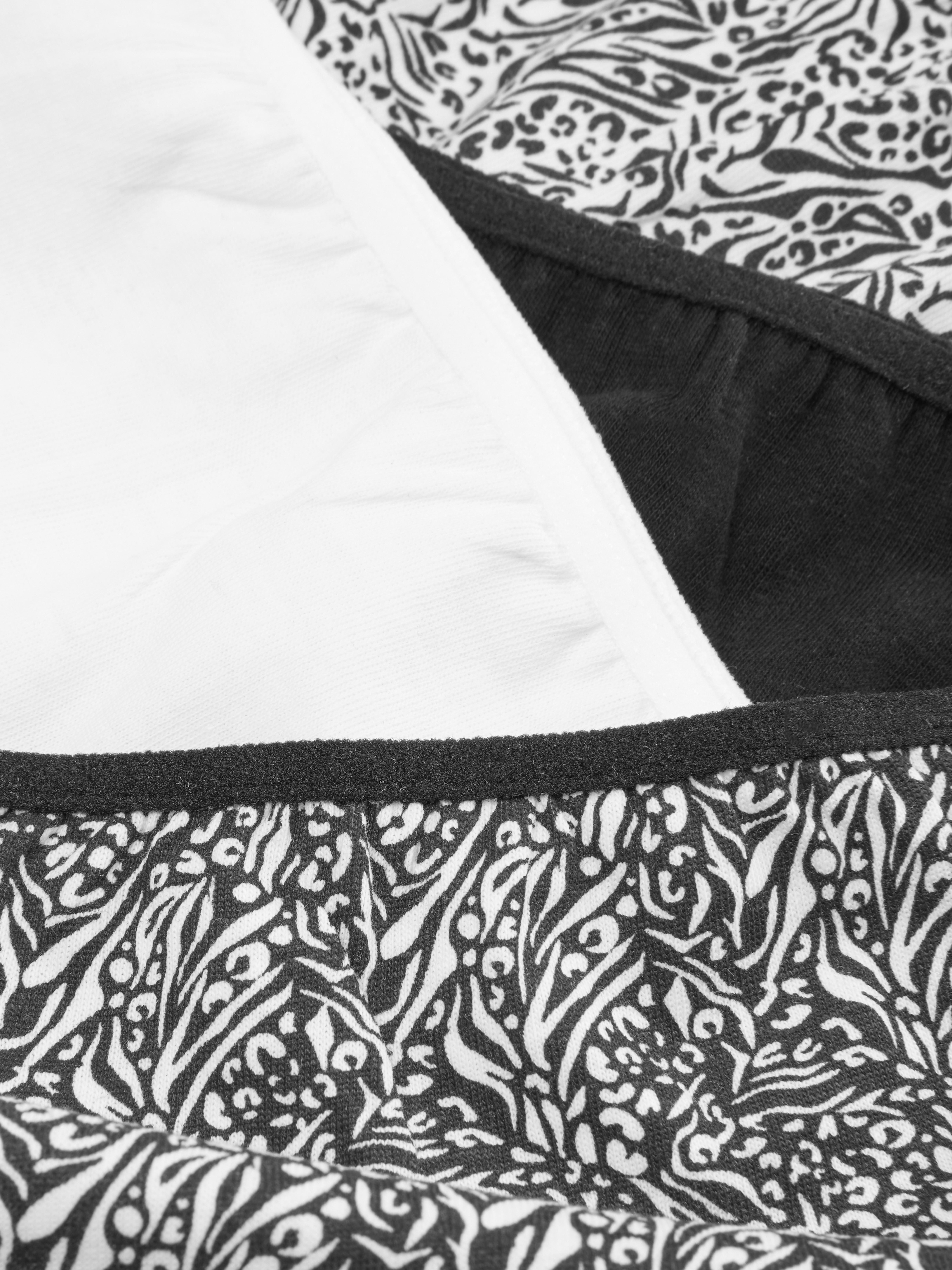 4pk Various Print High Waisted Full Brief