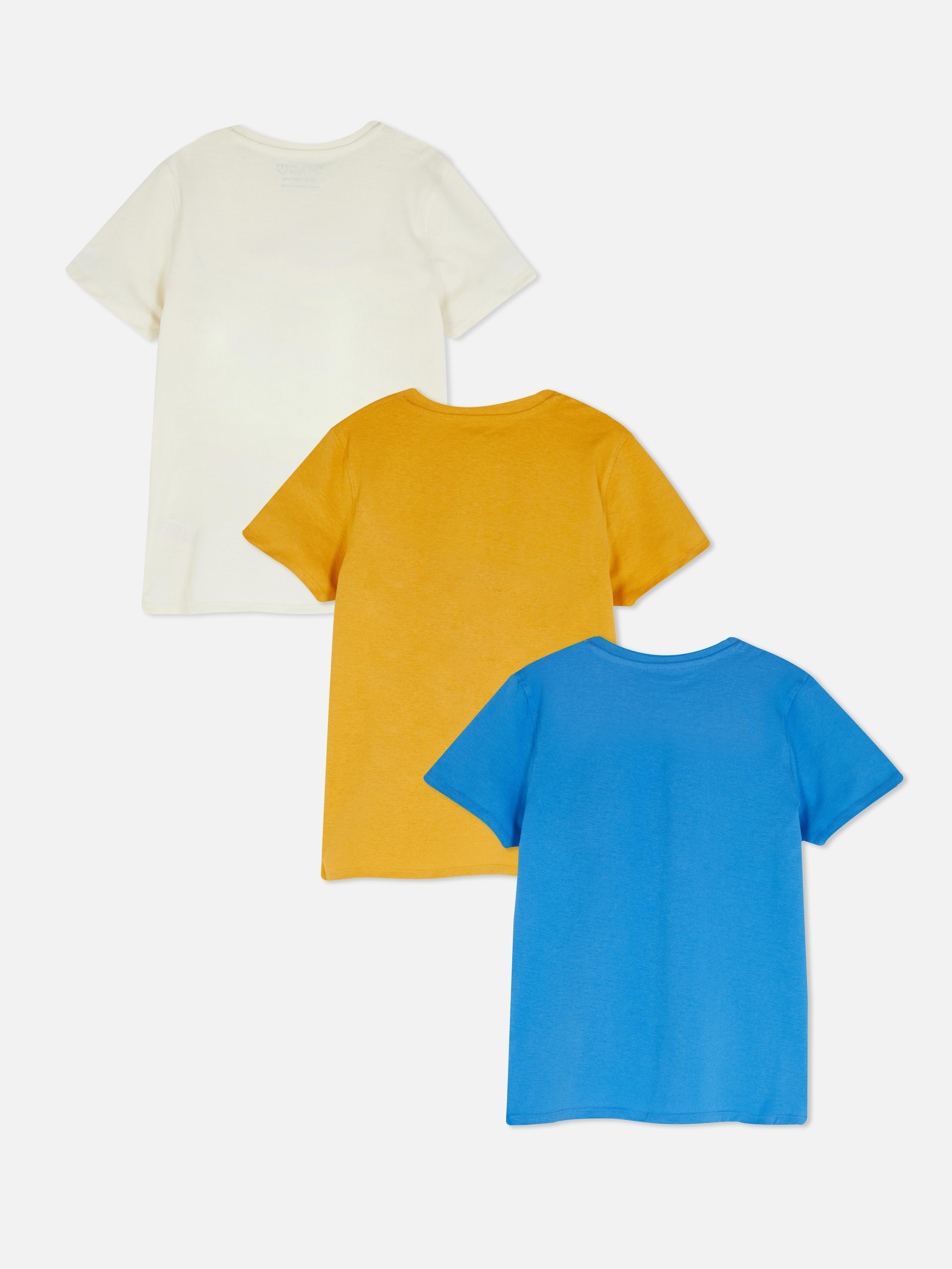 3pk Graphic Print Short Sleeve T-shirts