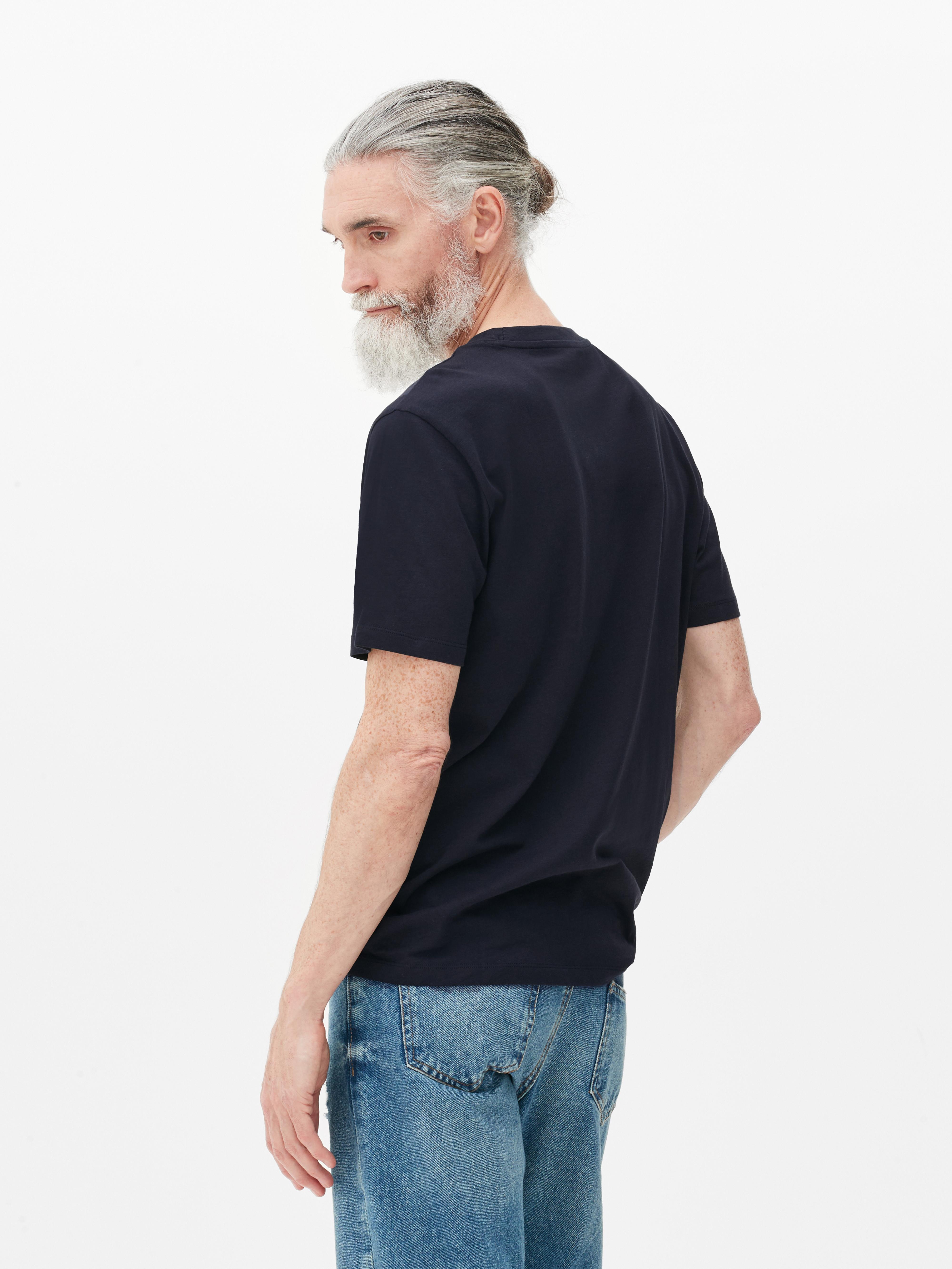 Men's Navy Crew Neck Regular Fit TShirt Primark