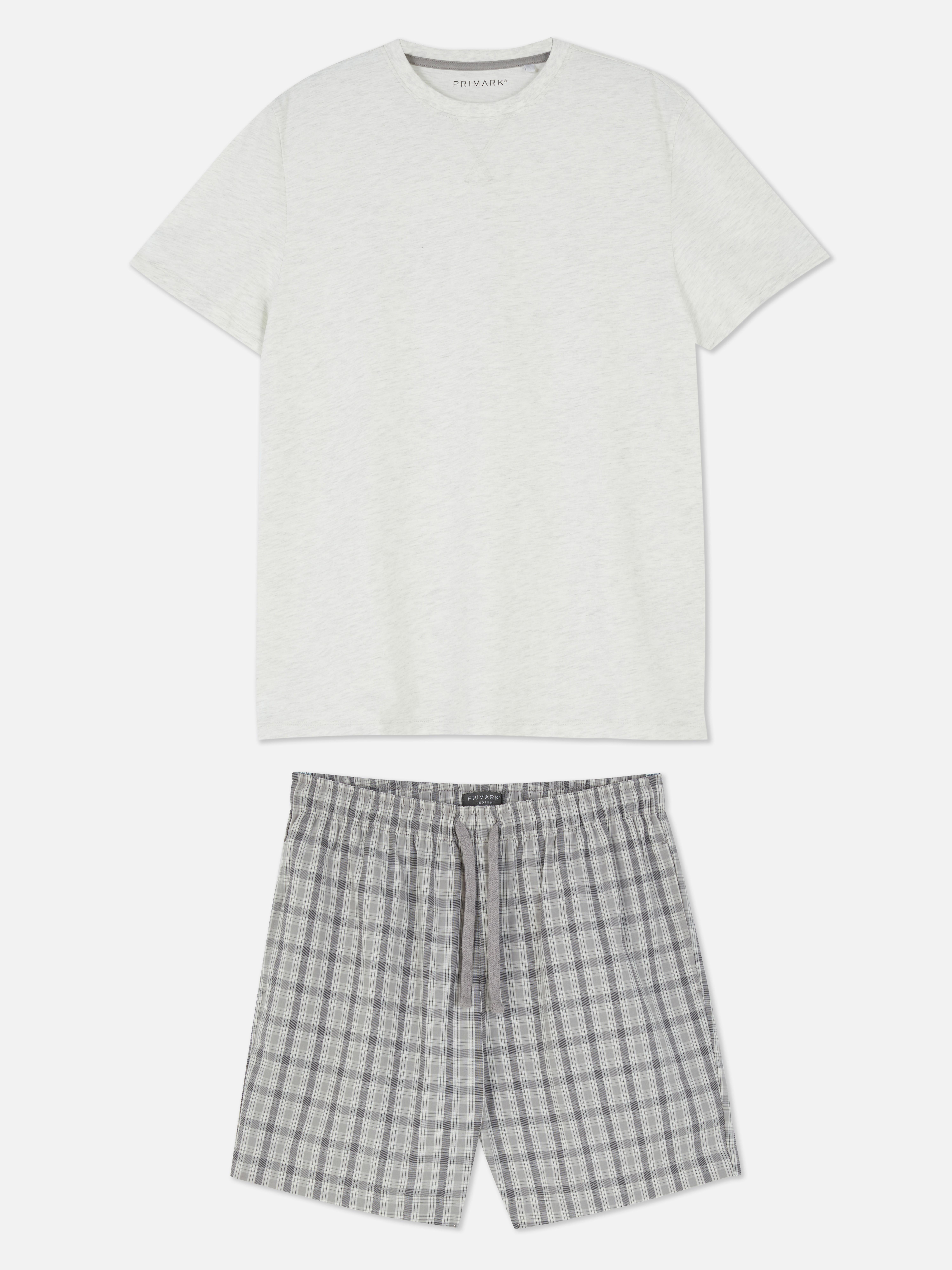 T-shirt and Checked Shorts Pyjamas