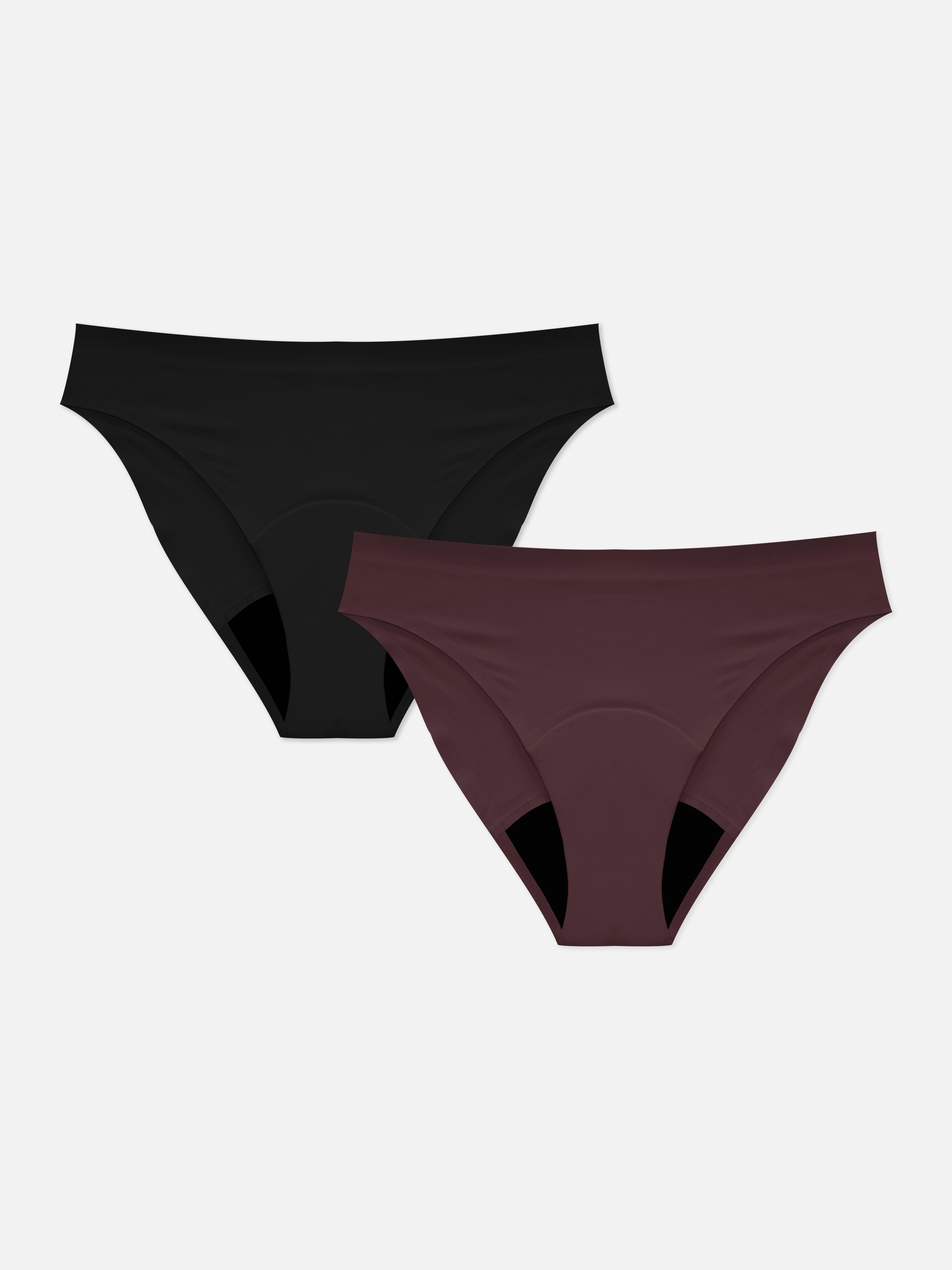 Womens Fig 2pk Seamless Period Underwear Mini Briefs