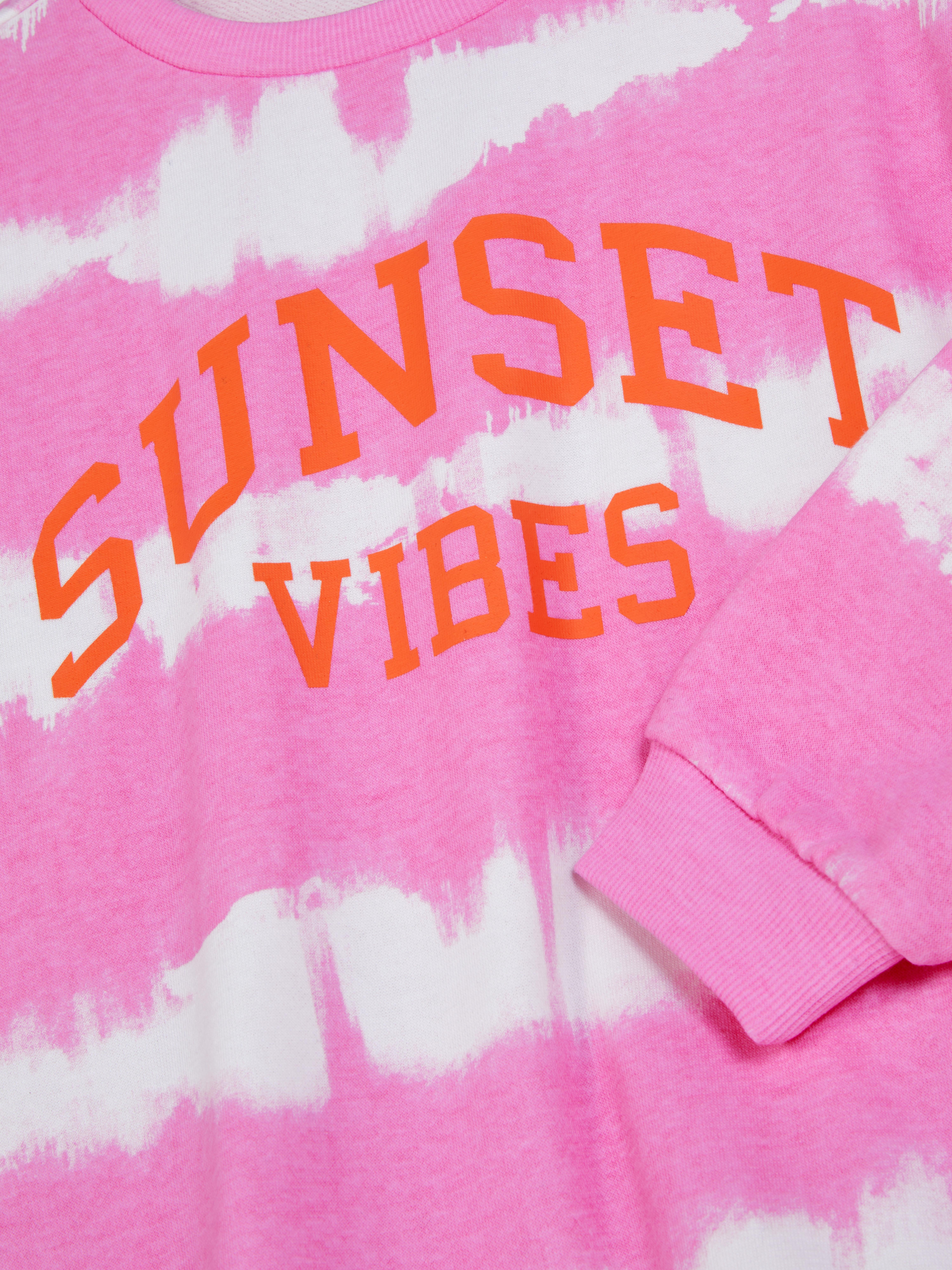 Slogan Crew Neck Sweatshirt