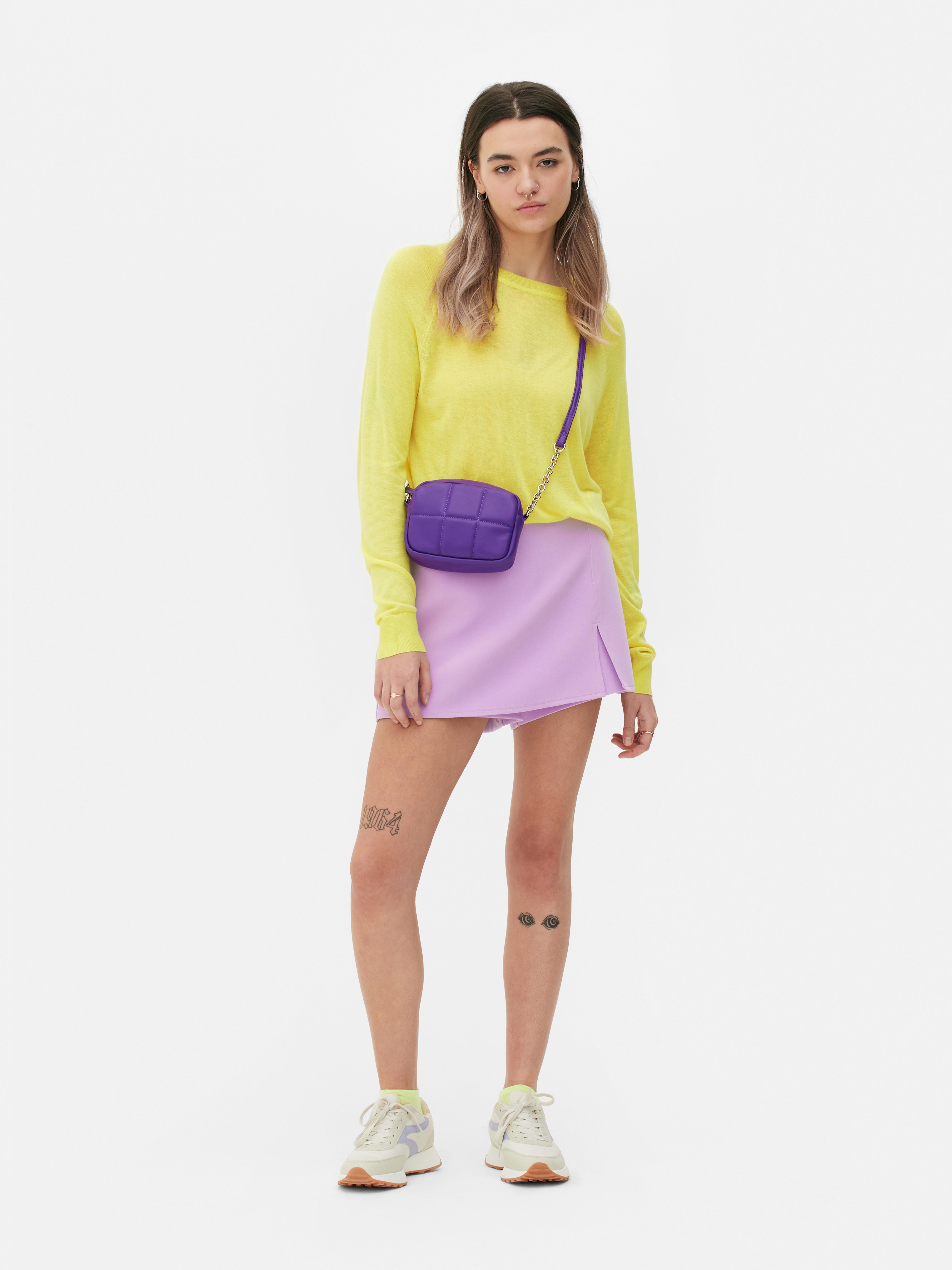 High Waist Micro Shorts Lilac
