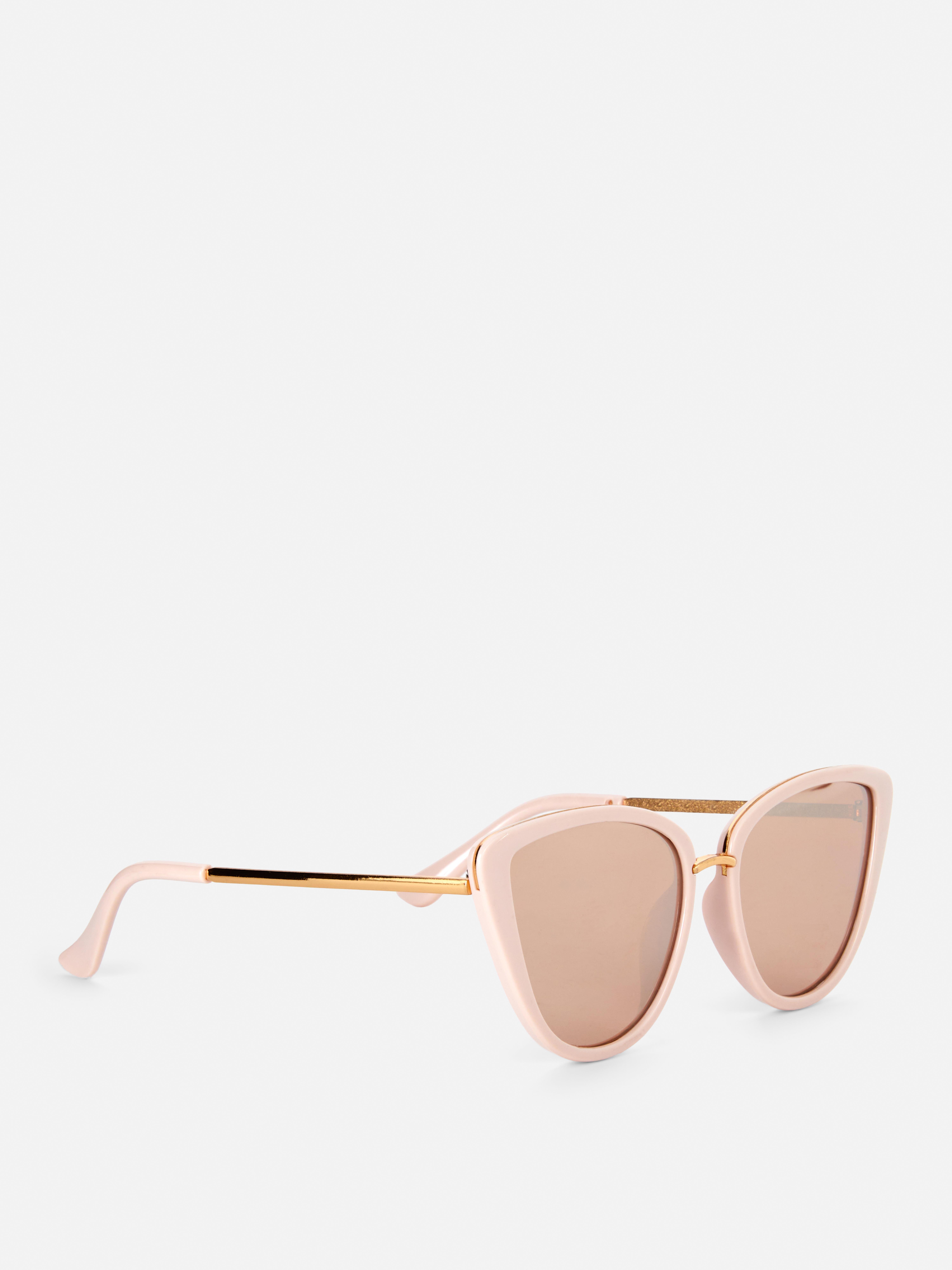 Metallic Trim Cat Eye Sunglasses