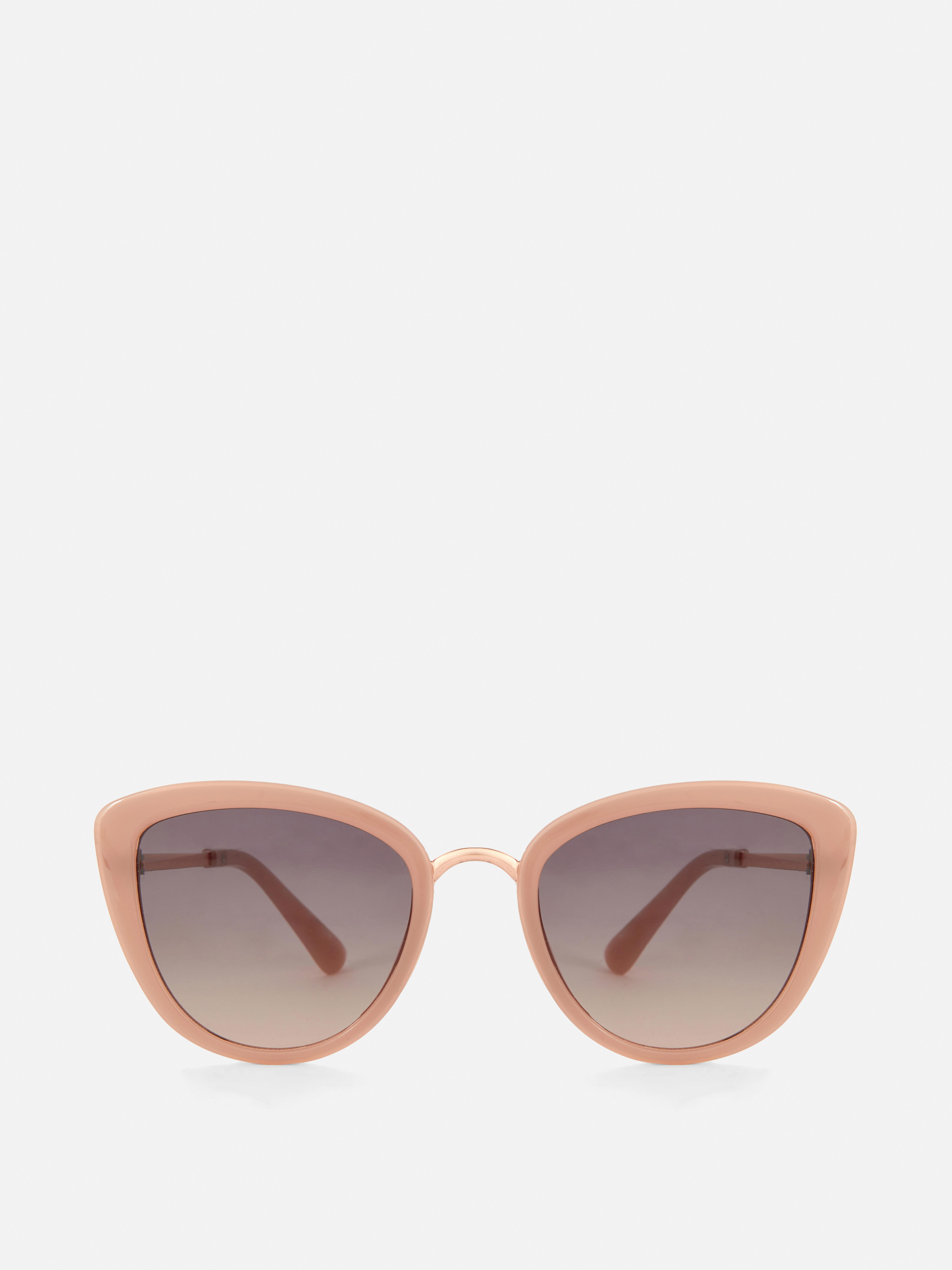 Occhiali da sole cat-eye con finiture metallizzate