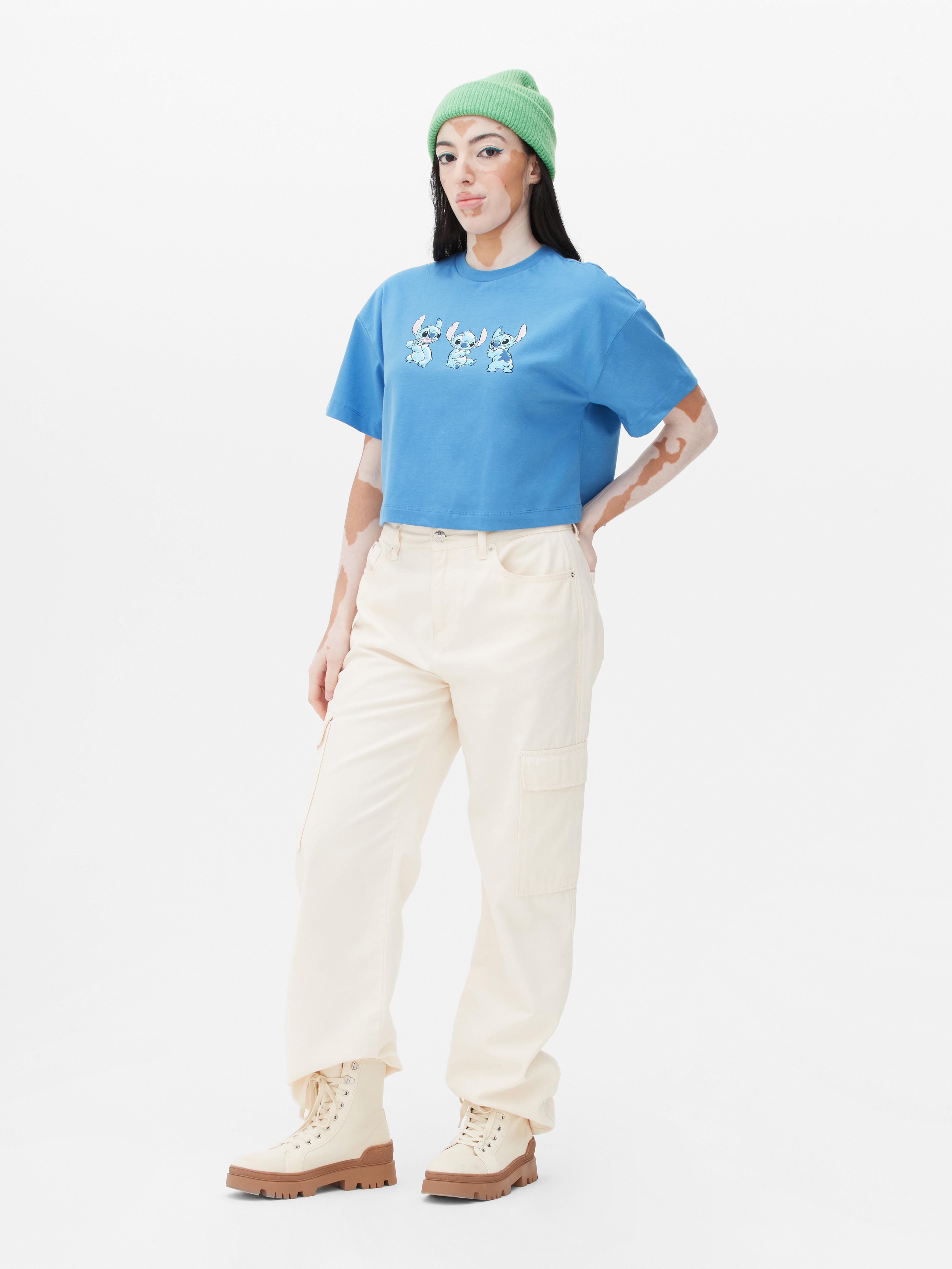 Disney’s Lilo & Stitch Cropped T-Shirt Blue