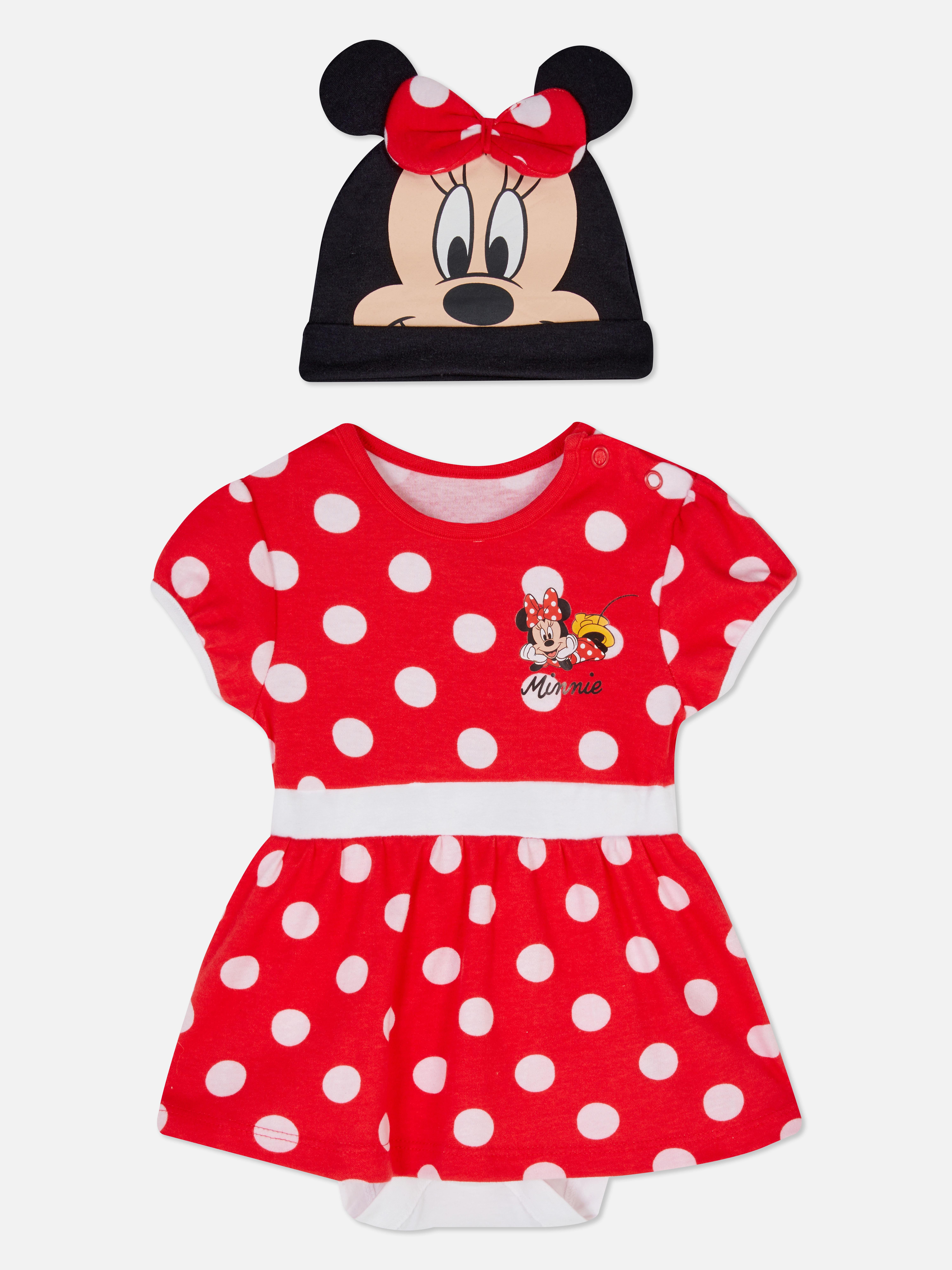 „Disney Minnie Maus“ Bodysuit und Mütze im Set